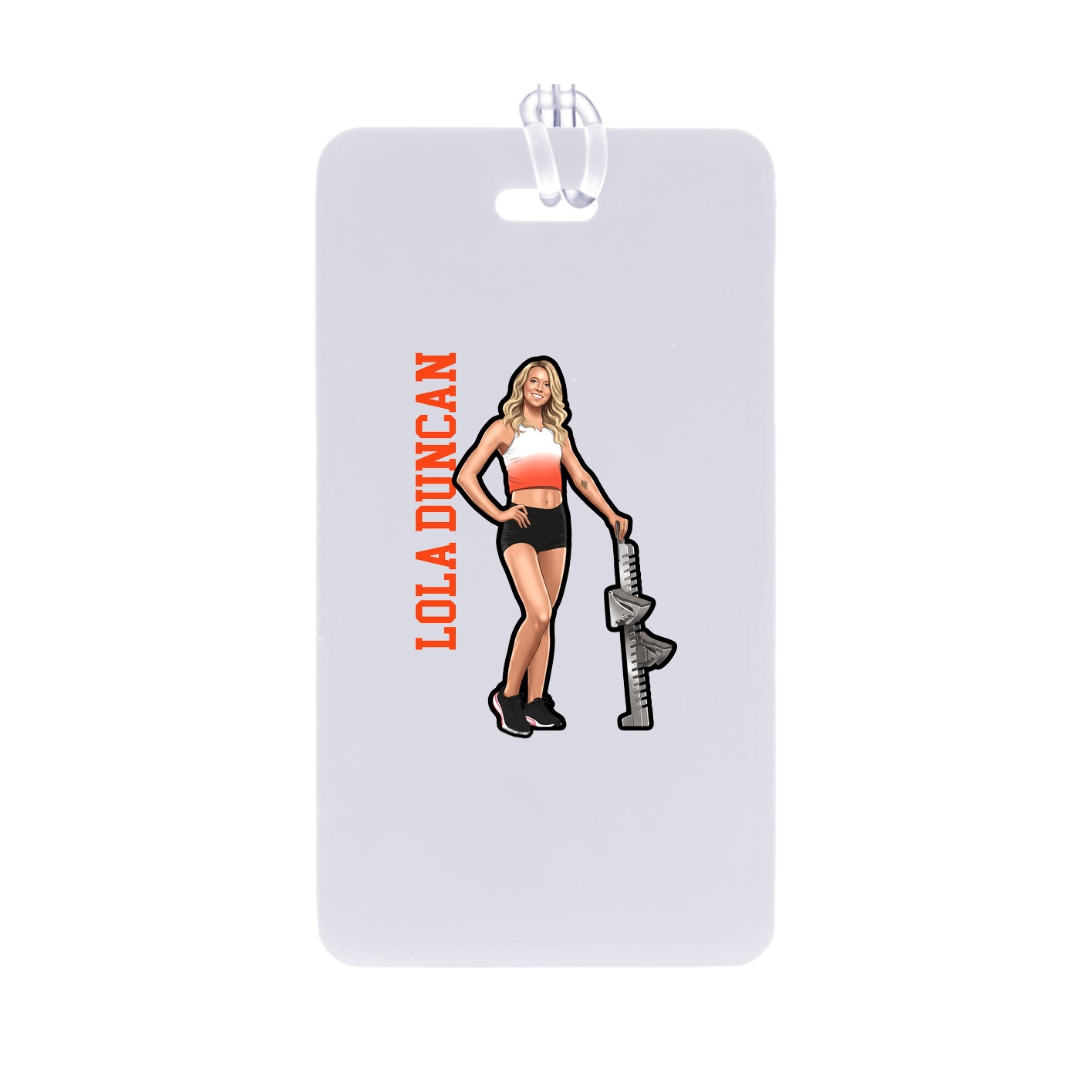 Bag Tag — Name Vertical in Classic
