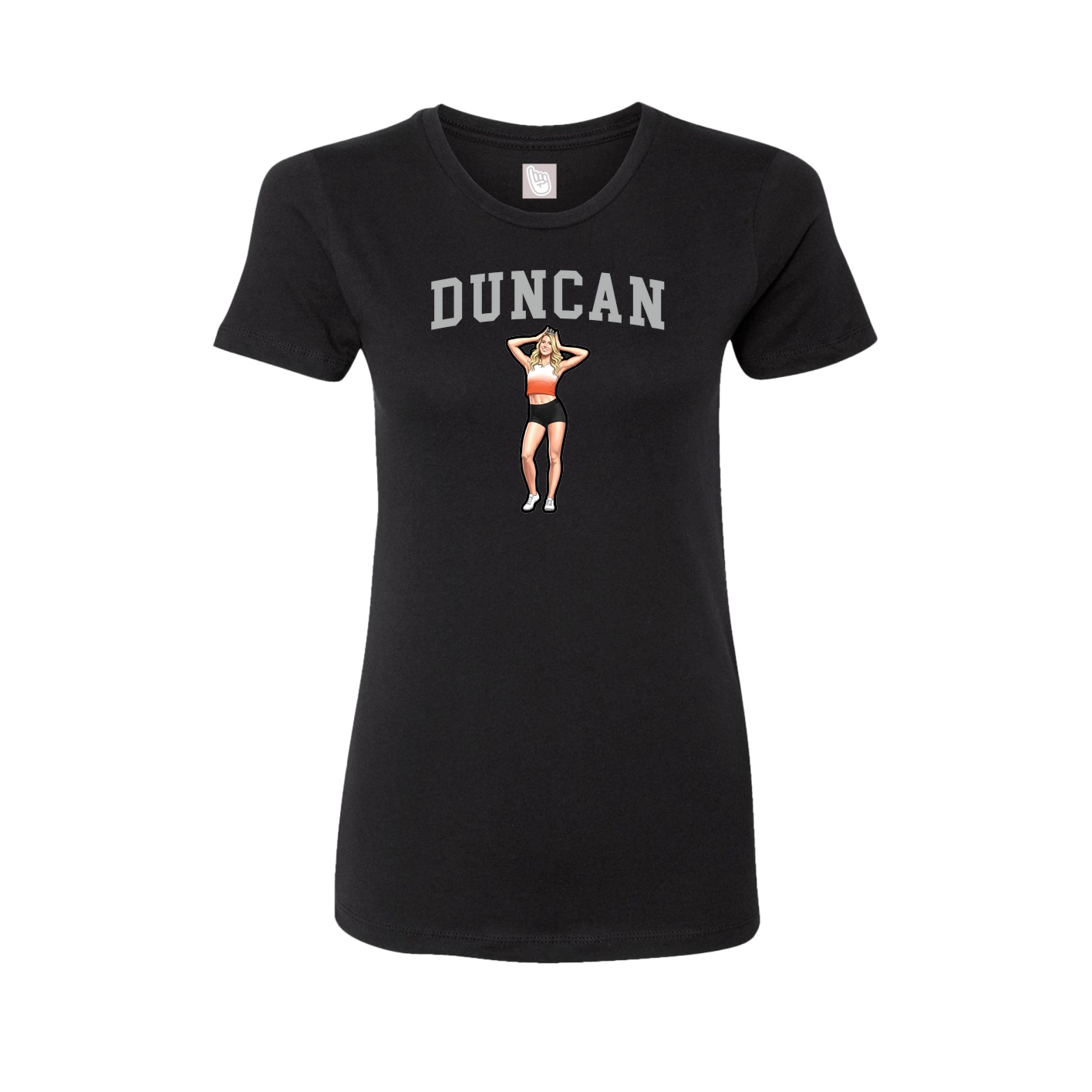 Fitted Women's Tee — Shirsey in Black