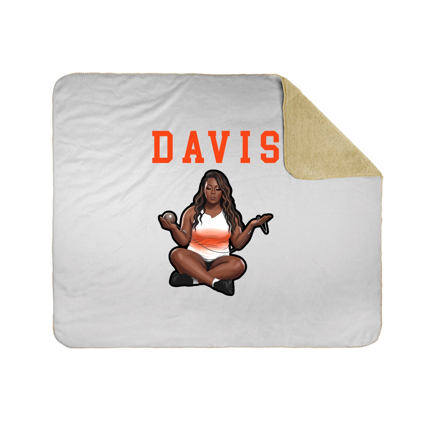 Throw Blanket — Shirsey in White