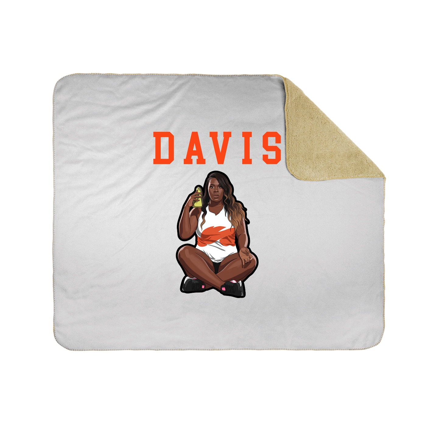 Throw Blanket — Shirsey in White