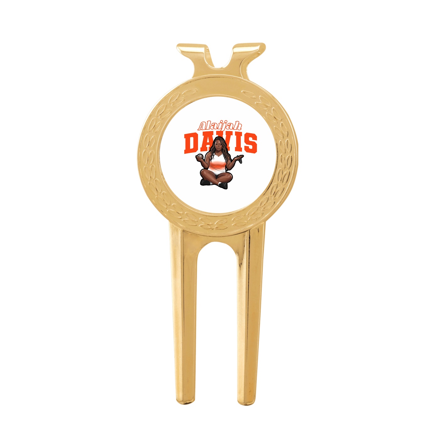 Divot Tool with Ball Marker — Name Arch in Classic