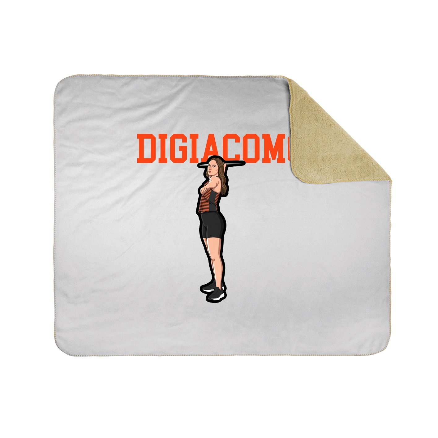 Throw Blanket — Shirsey in White