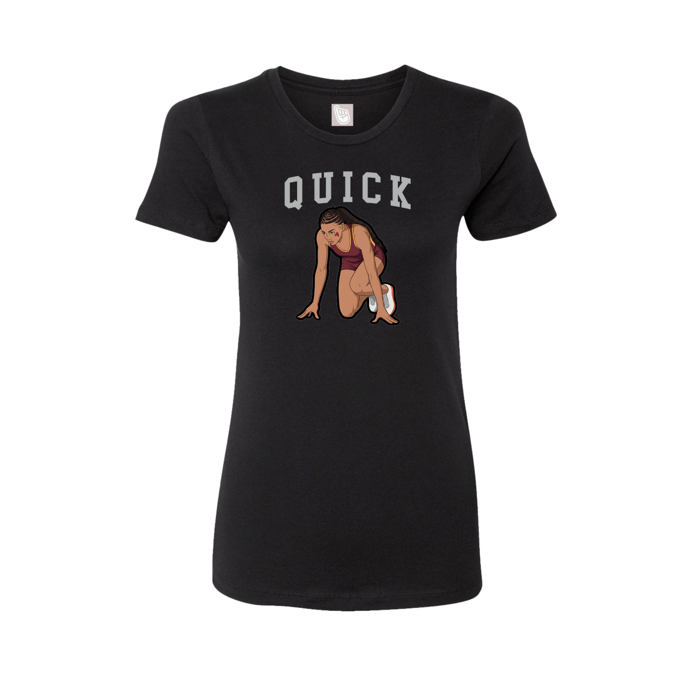 Fitted Women's Tee — Shirsey in Black