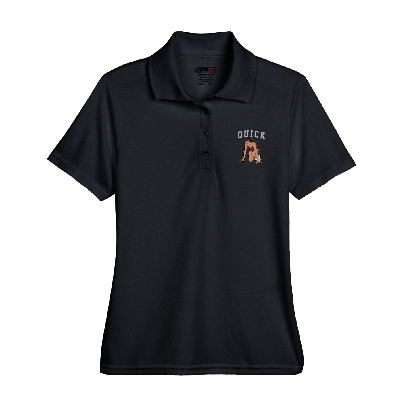 Womens Performance Polo — Shirsey in Black