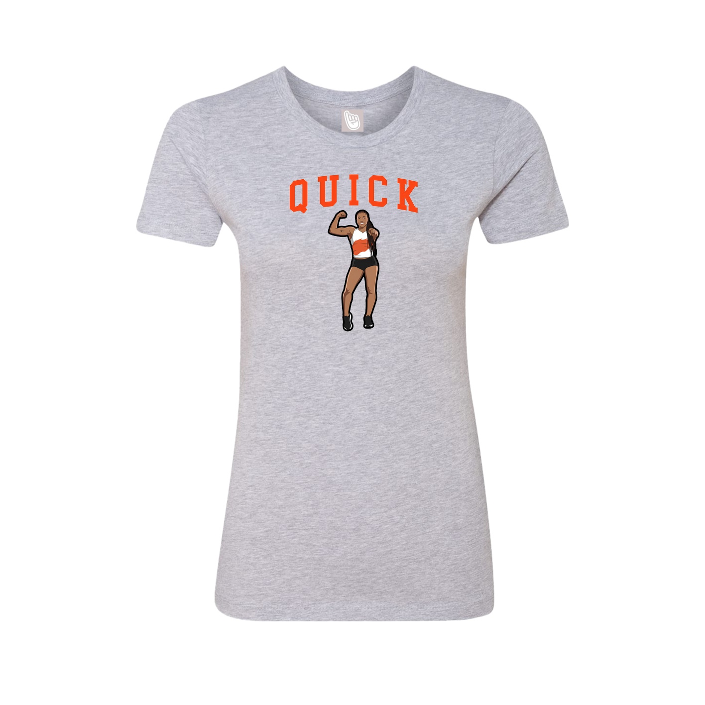 Fitted Women's Tee — Shirsey in Grey
