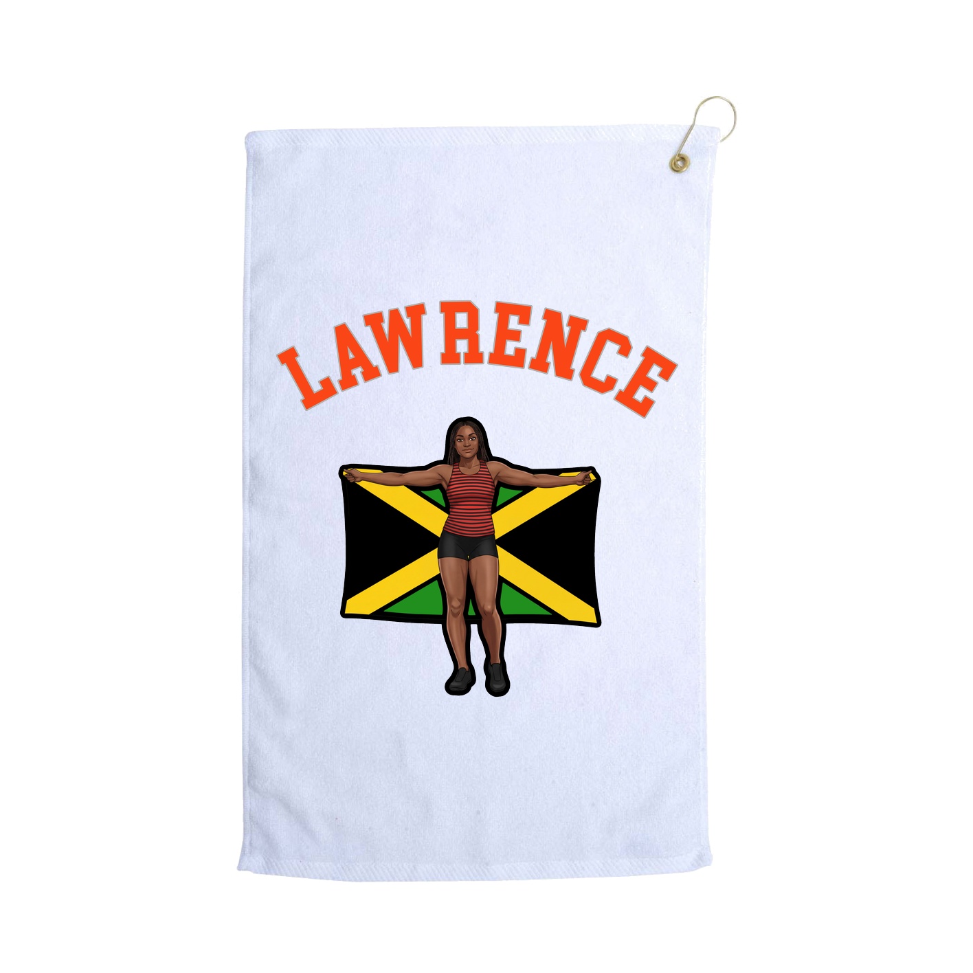 Golf Towel — Shirsey Arch in White