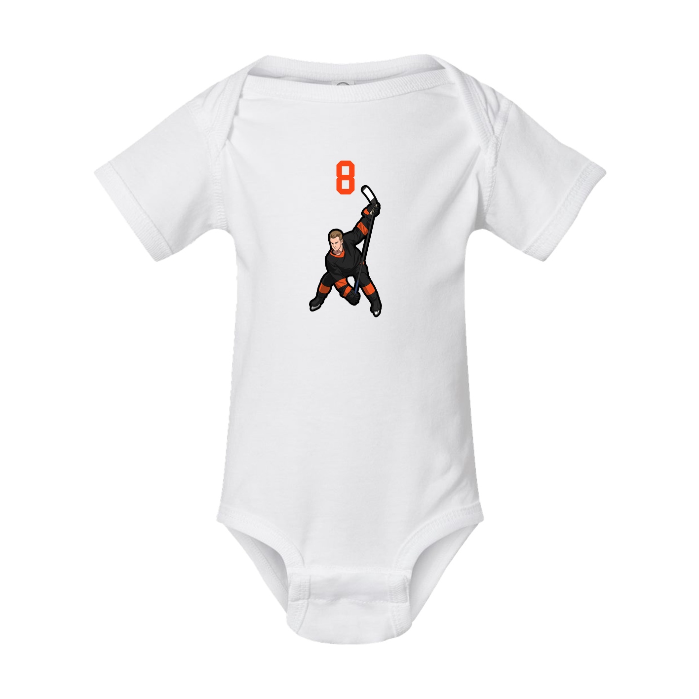Baby Onesie — Number Top in White