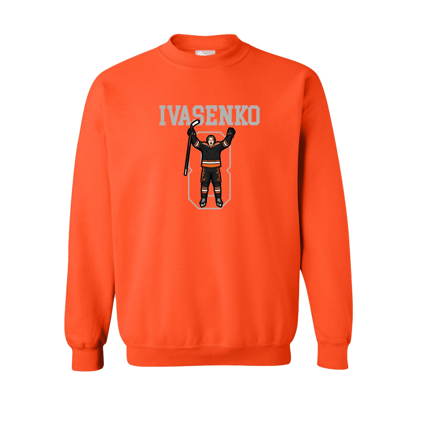 Fleece Crew — Shirsey in Orange