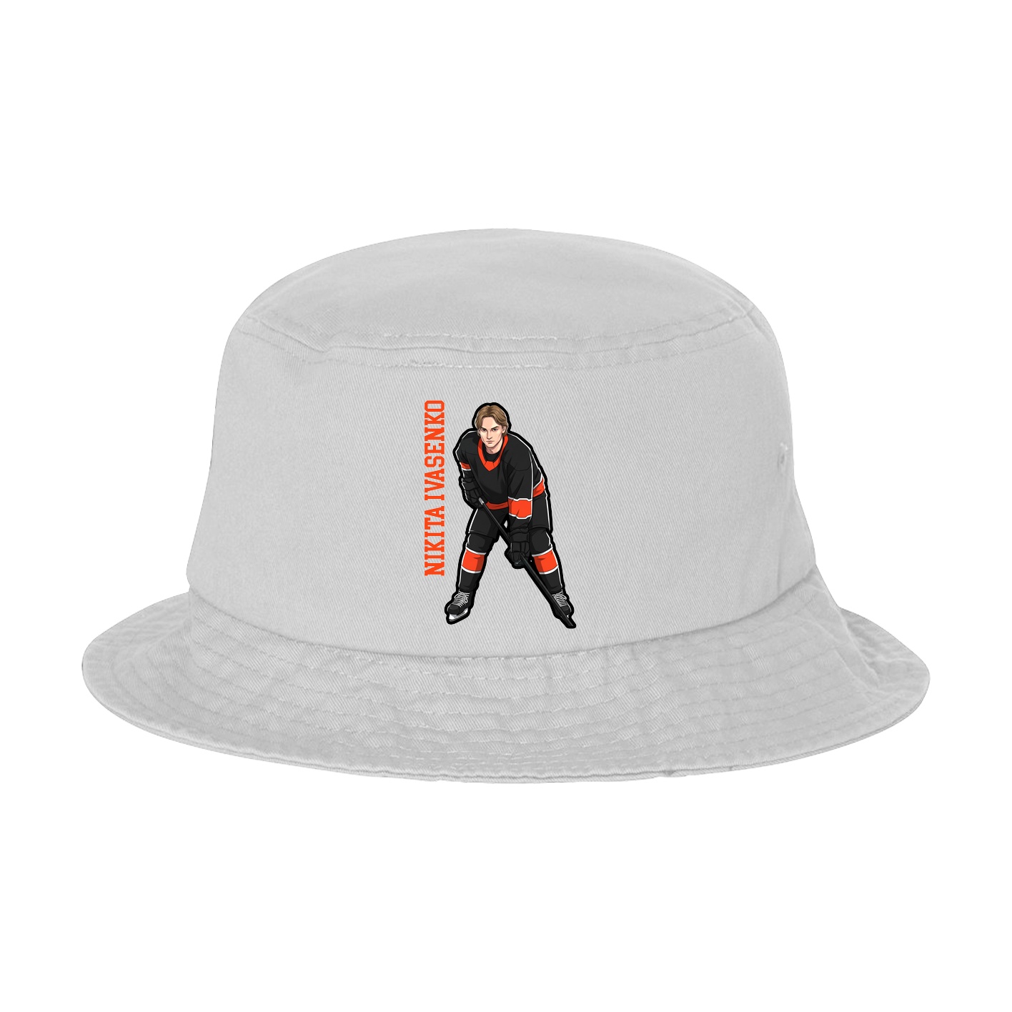 Bucket Cap — Name Vertical in White