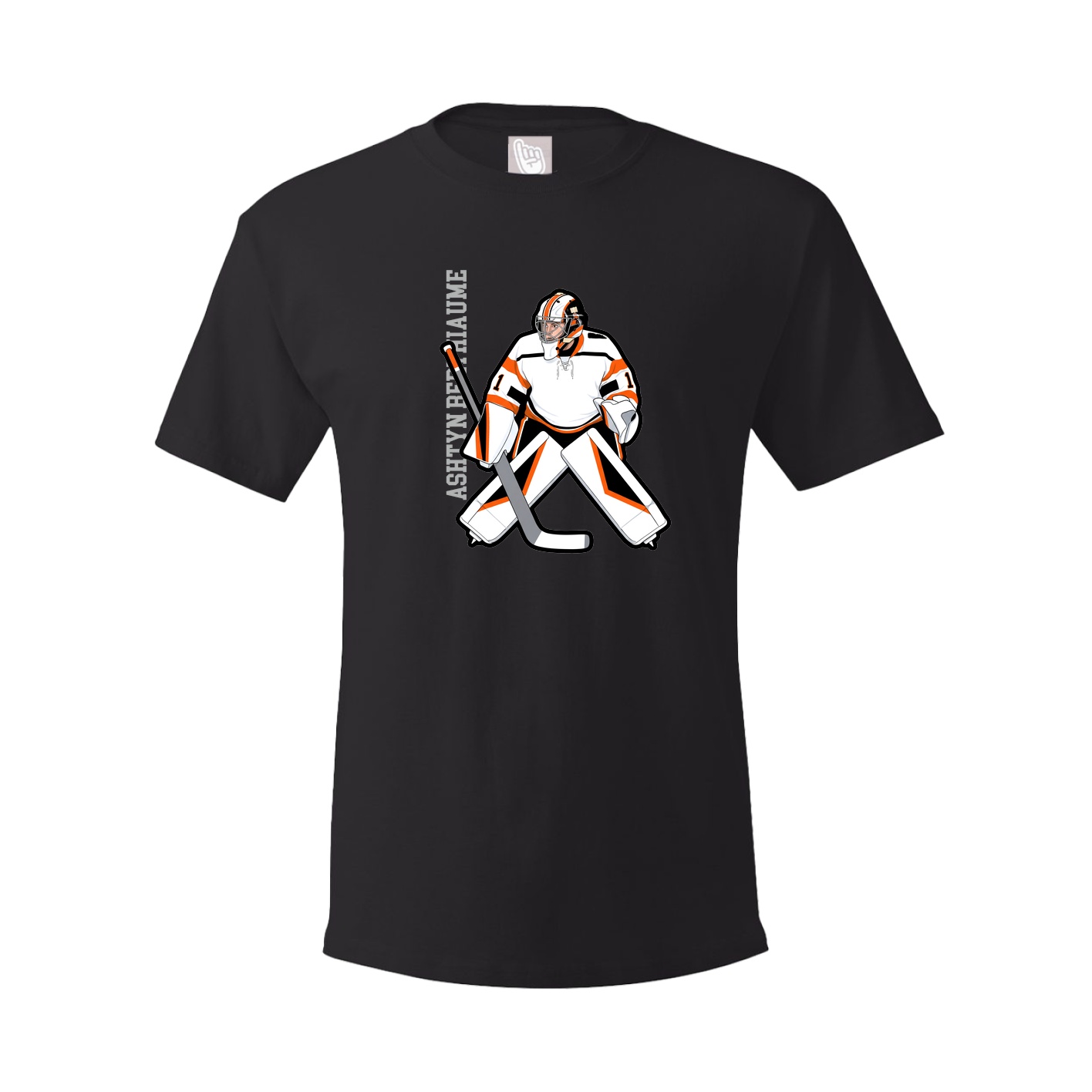 Tee — Name Vertical in Black