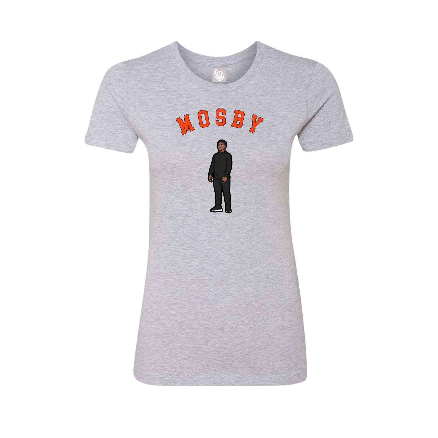 Fitted Women's Tee — Shirsey Arch in Grey