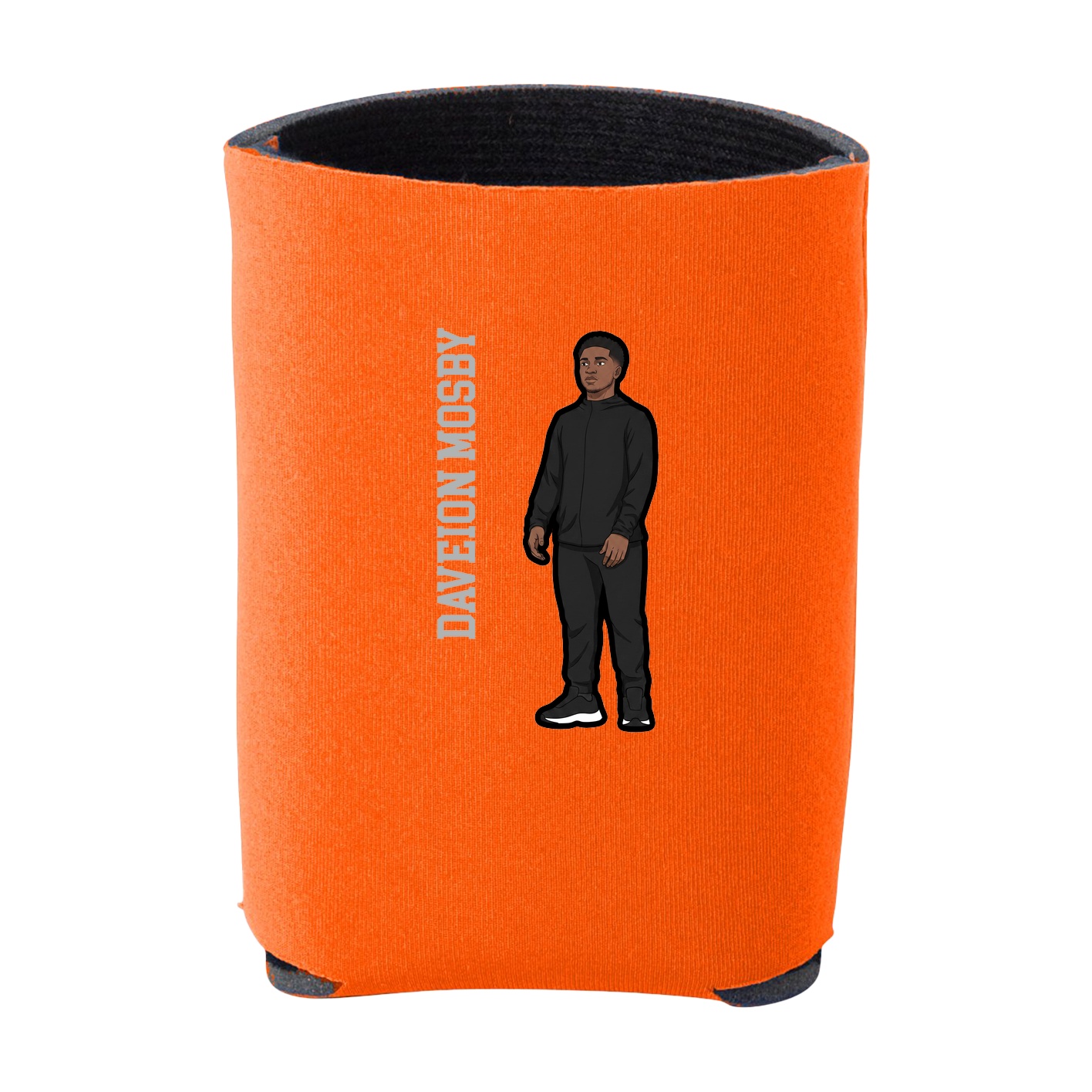 Can Holder — Name Vertical in Orange