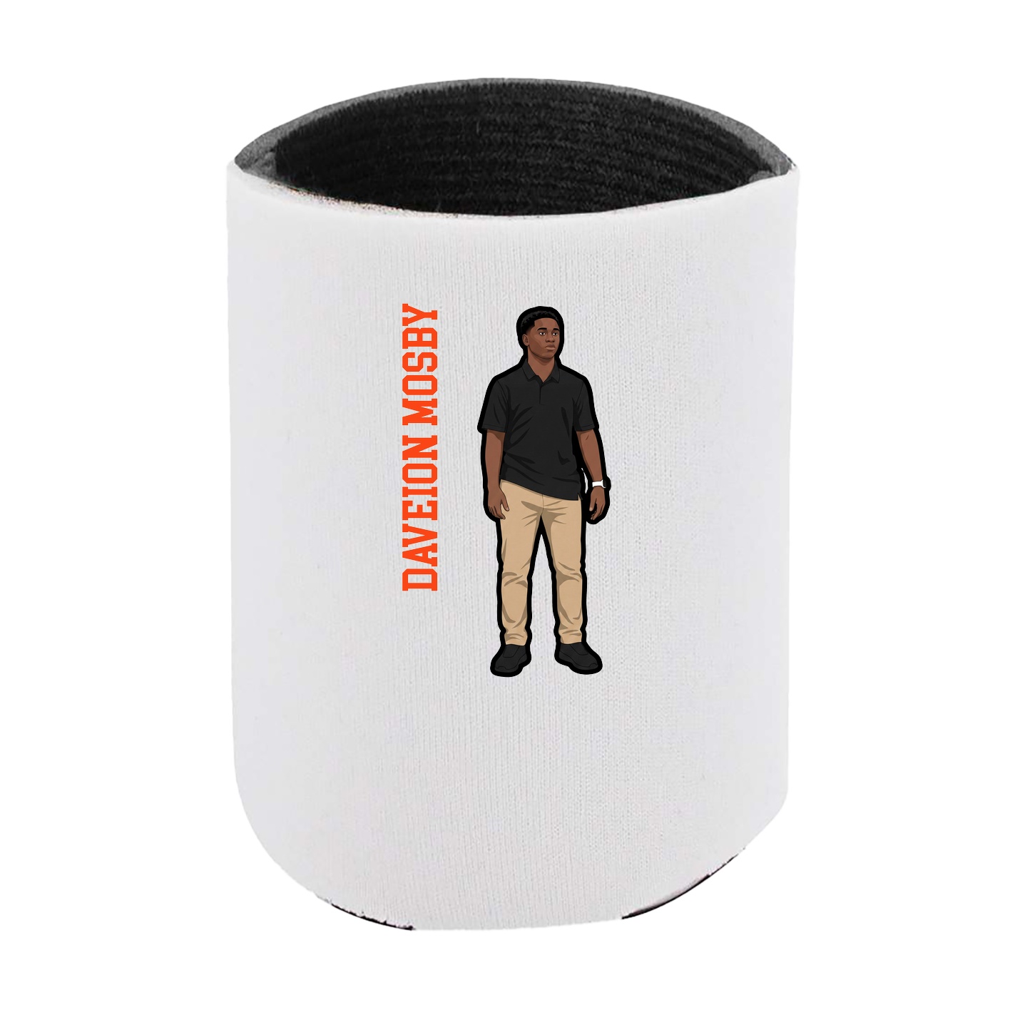 Can Holder — Name Vertical in White