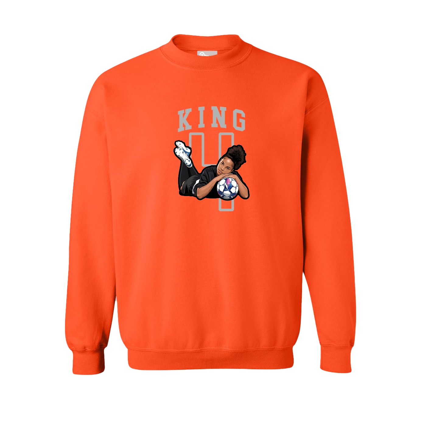 Fleece Crew — Shirsey in Orange