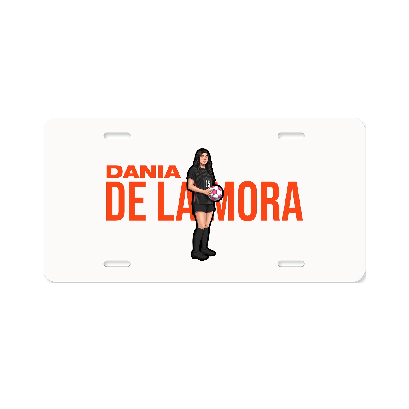 License Plate — Player Name in Classic