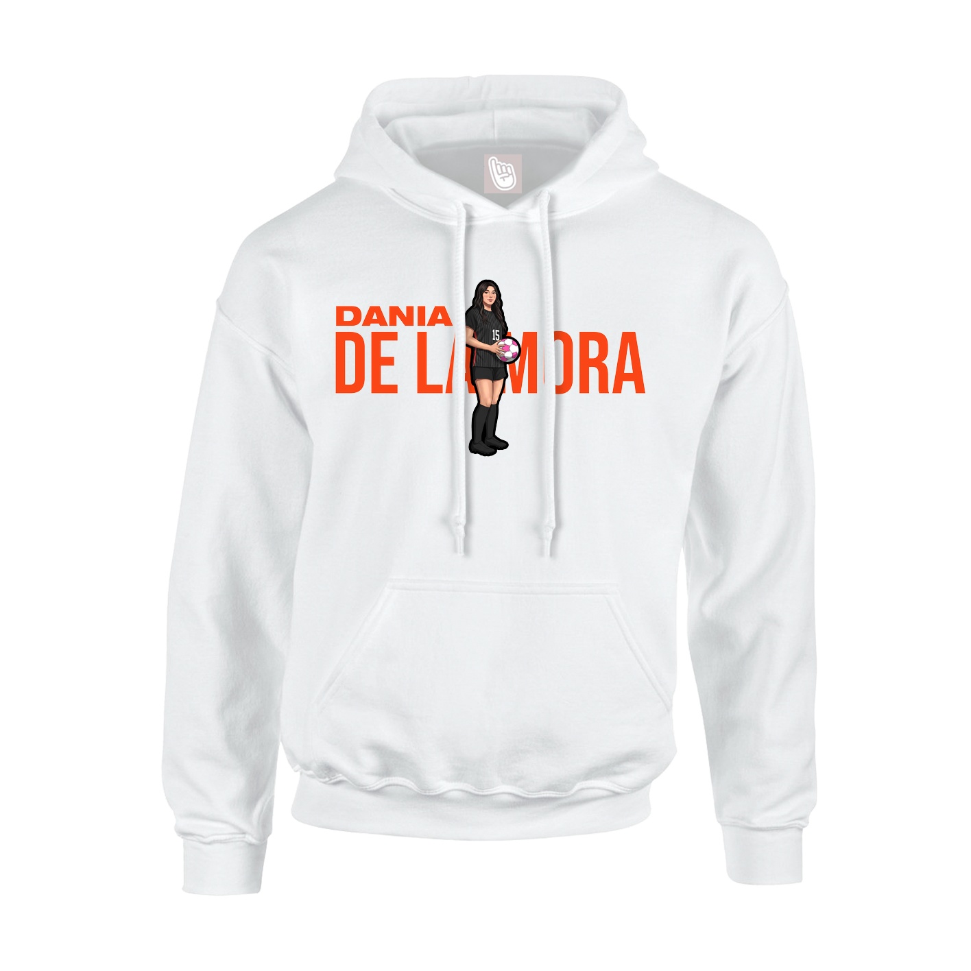 Hoodie — Player Name in White