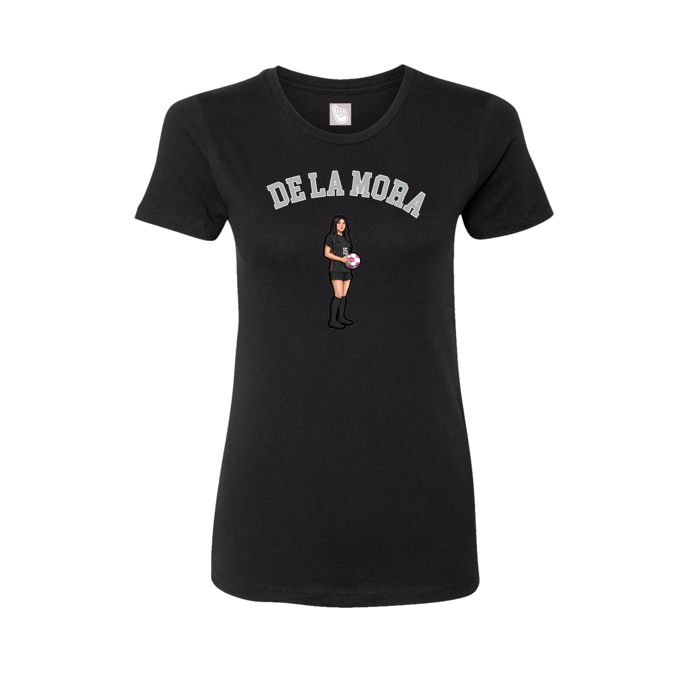 Fitted Women's Tee — Shirsey Arch in Black