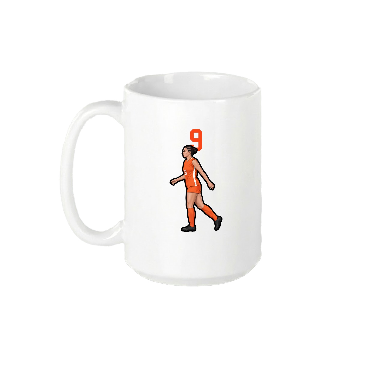 15oz Coffee Mug — Number Top in White