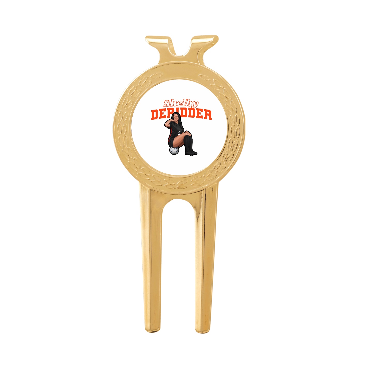 Divot Tool with Ball Marker — Name Arch in Classic