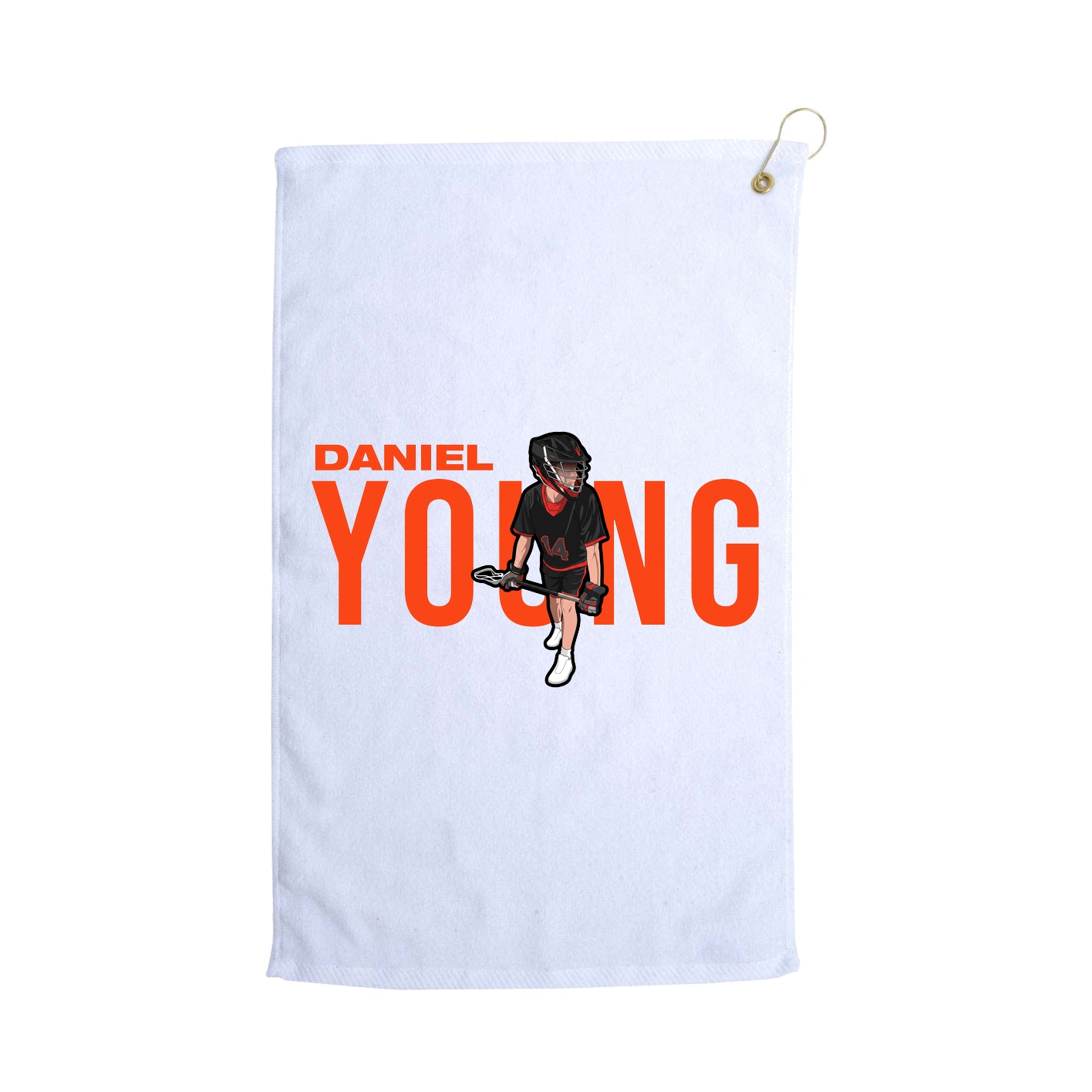 Golf Towel — Player Name in White