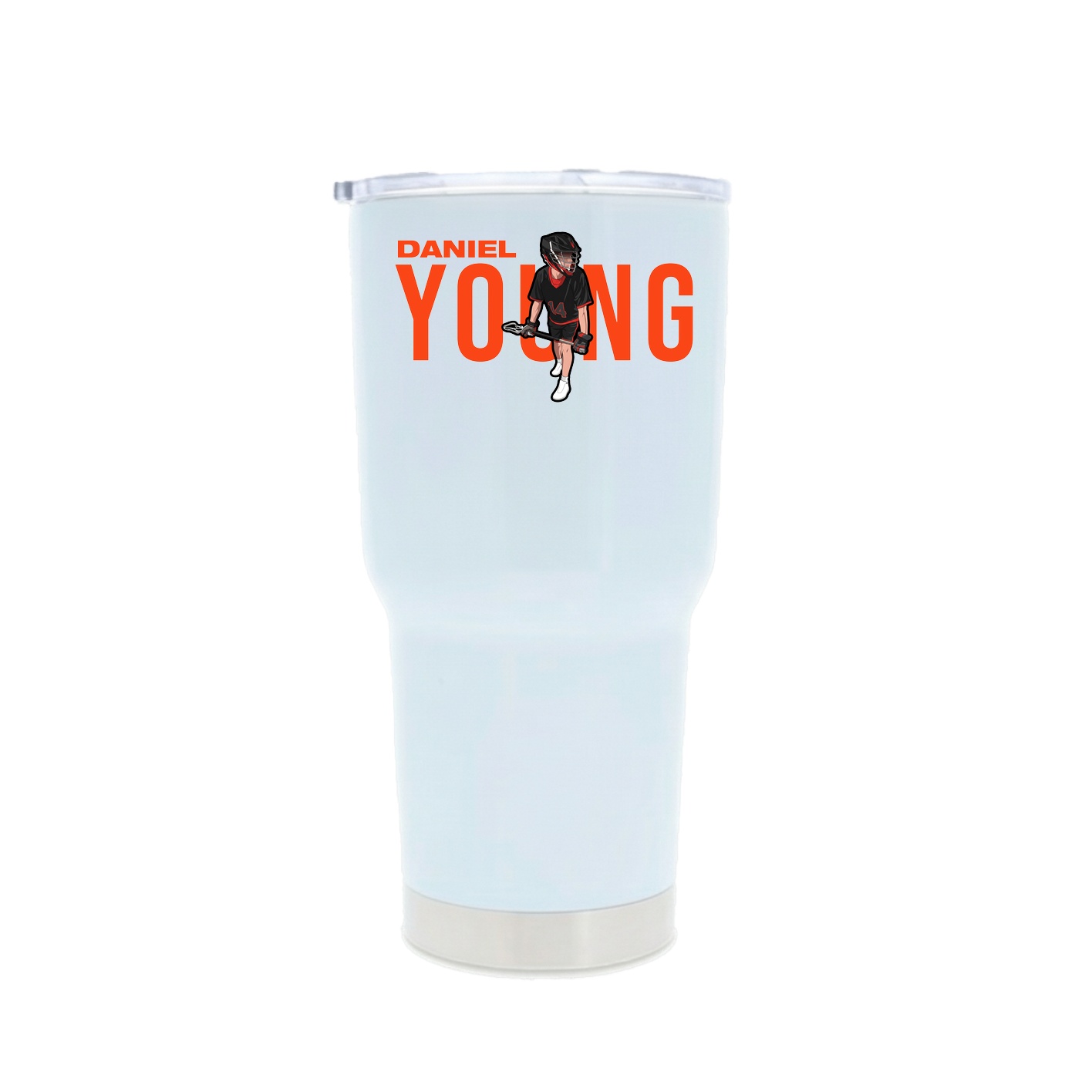30oz Stainless Steel Tumbler — Player Name in White