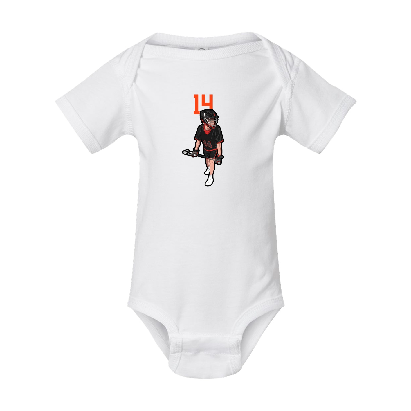Baby Onesie — Number Top in White