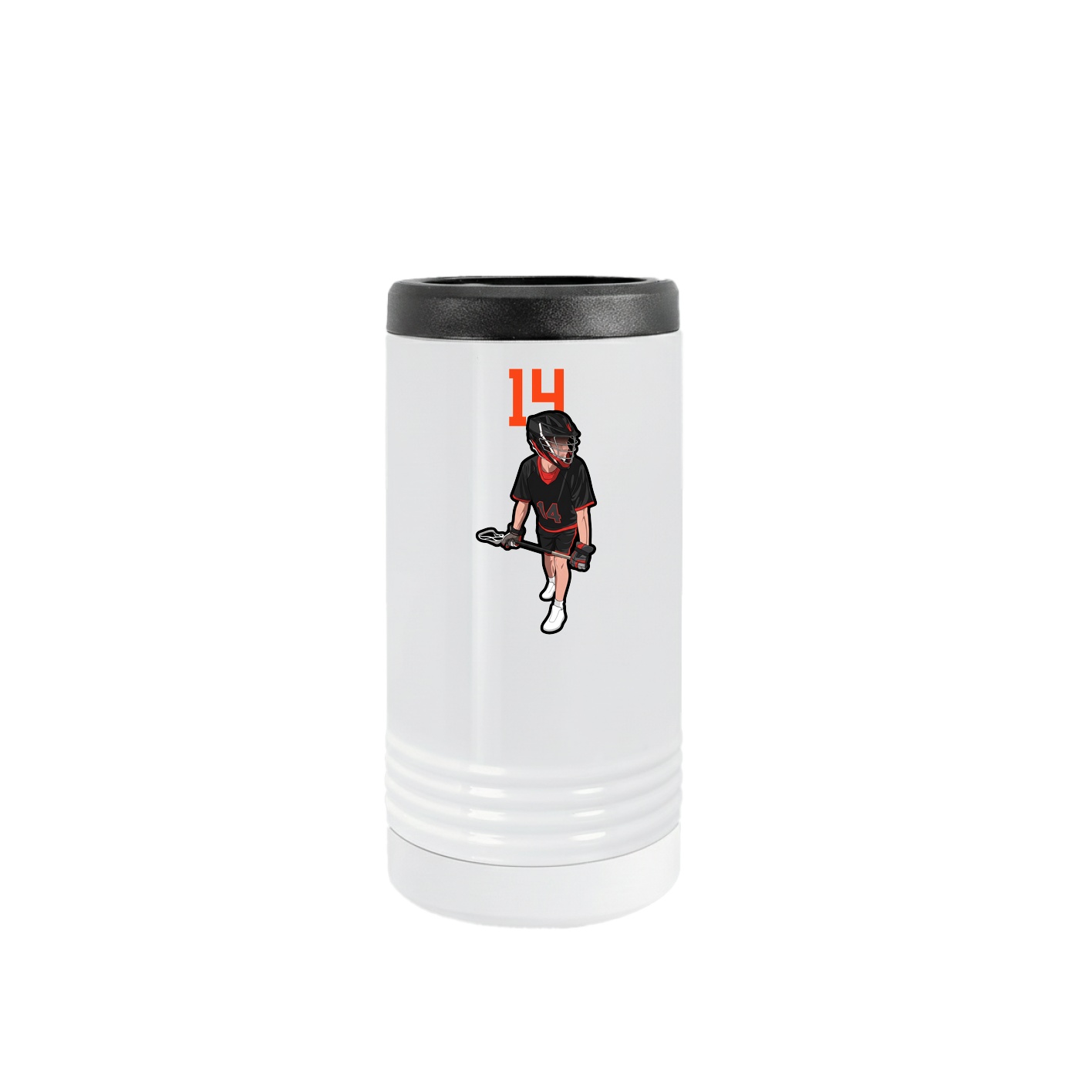 Slim Beverage Holder — Number Top in White