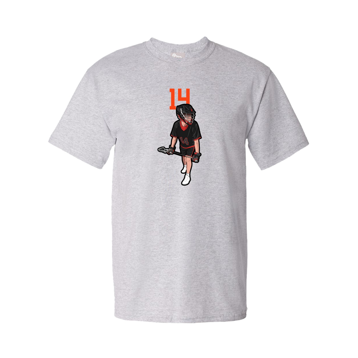 Youth Tee — Number Top in Grey