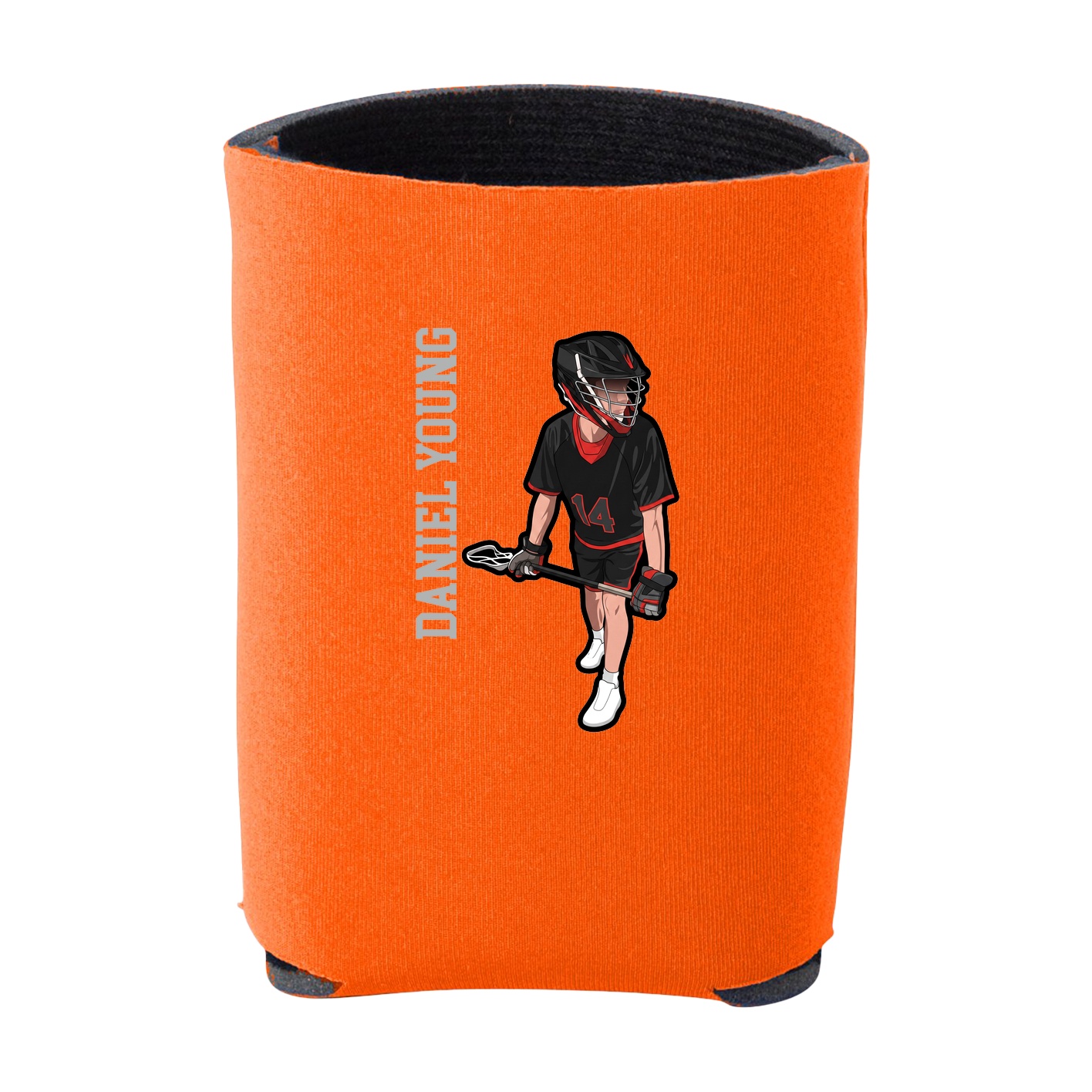 Can Holder — Name Vertical in Orange