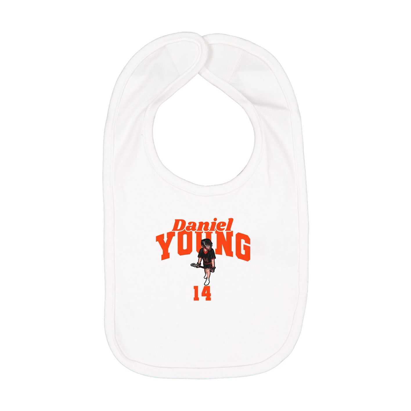 Infant Bib — Signature Arch in White