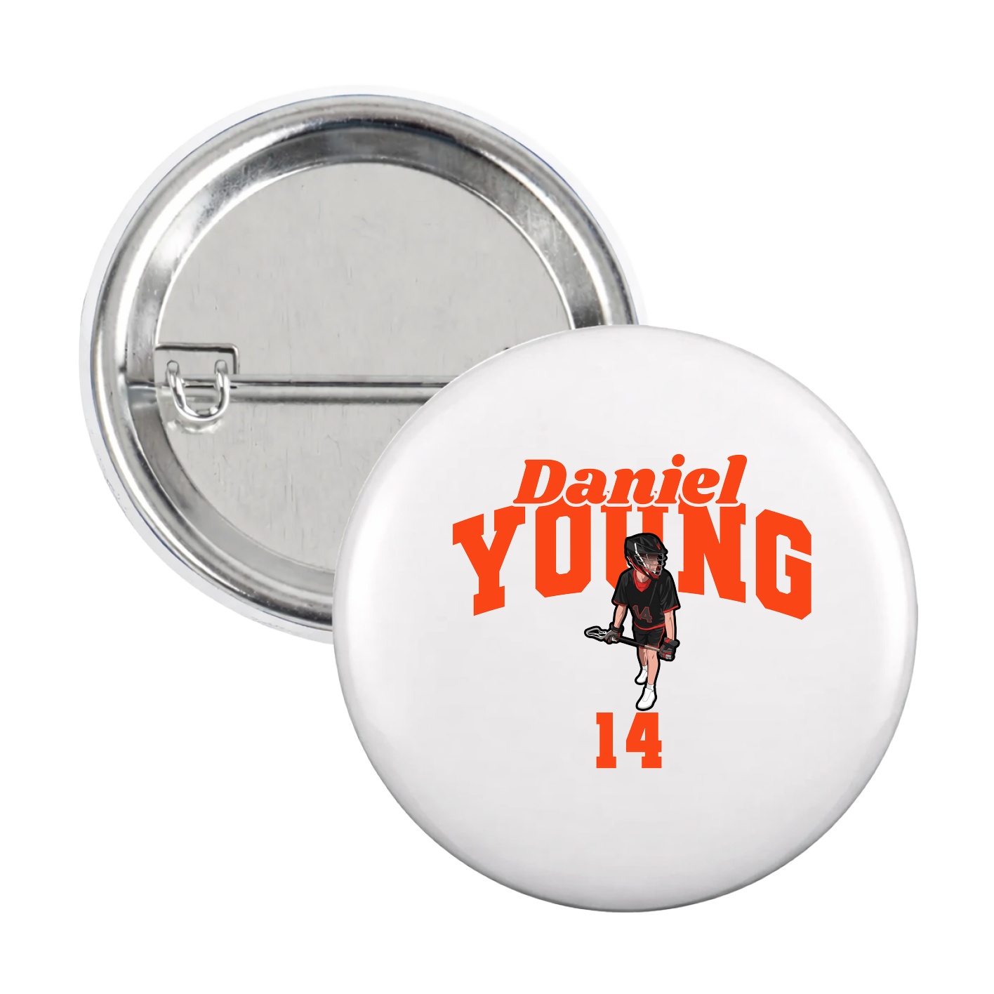 Game Day Button — Signature Arch in White