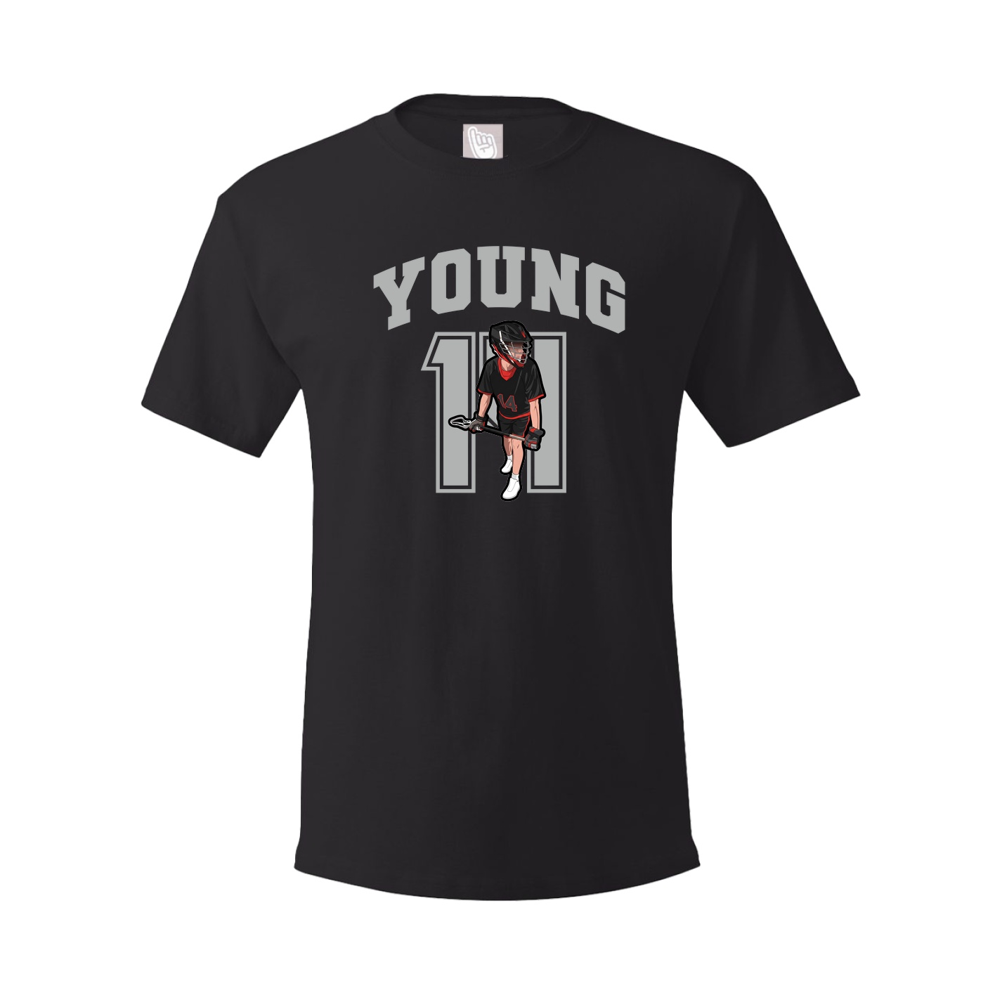 Youth Tee — Number in Black