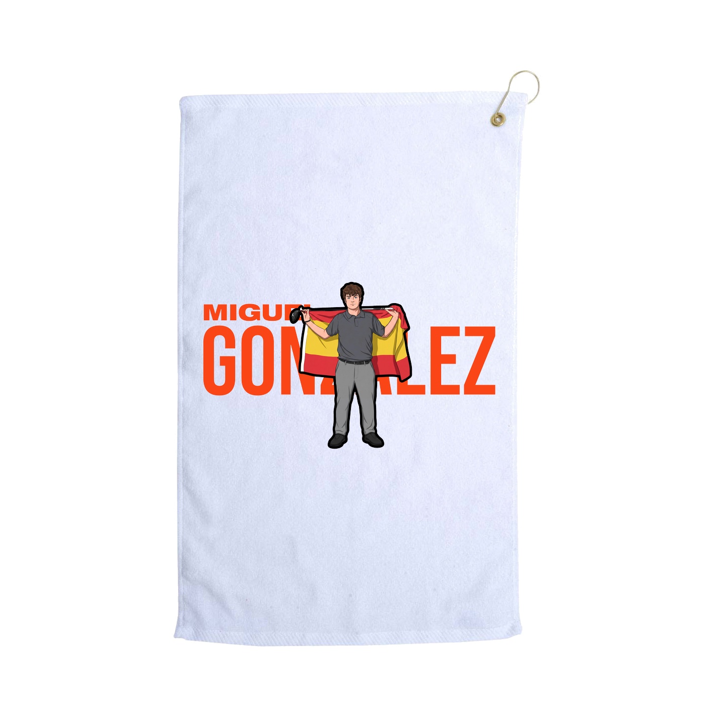 Golf Towel — Player Name in White