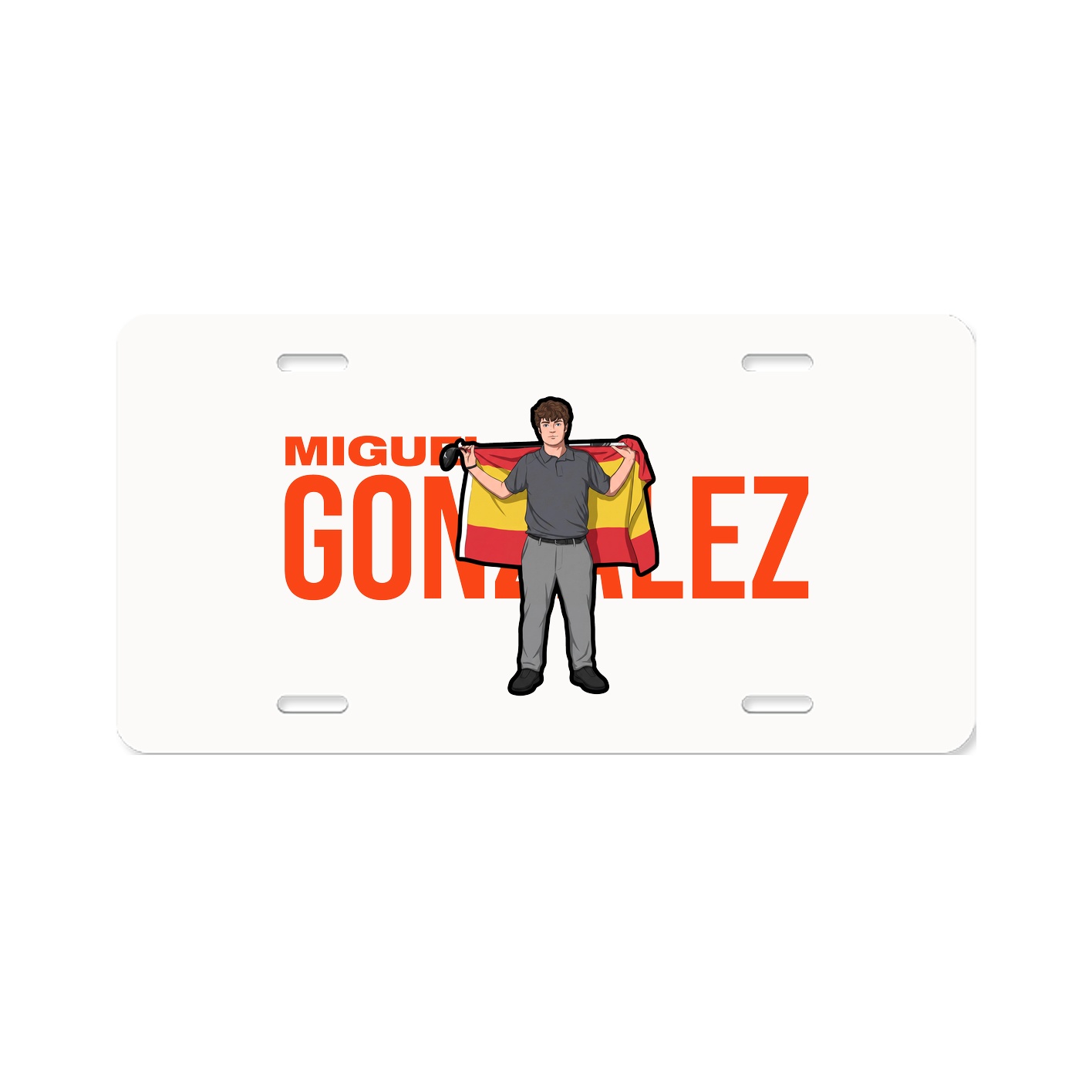 License Plate — Player Name in Classic