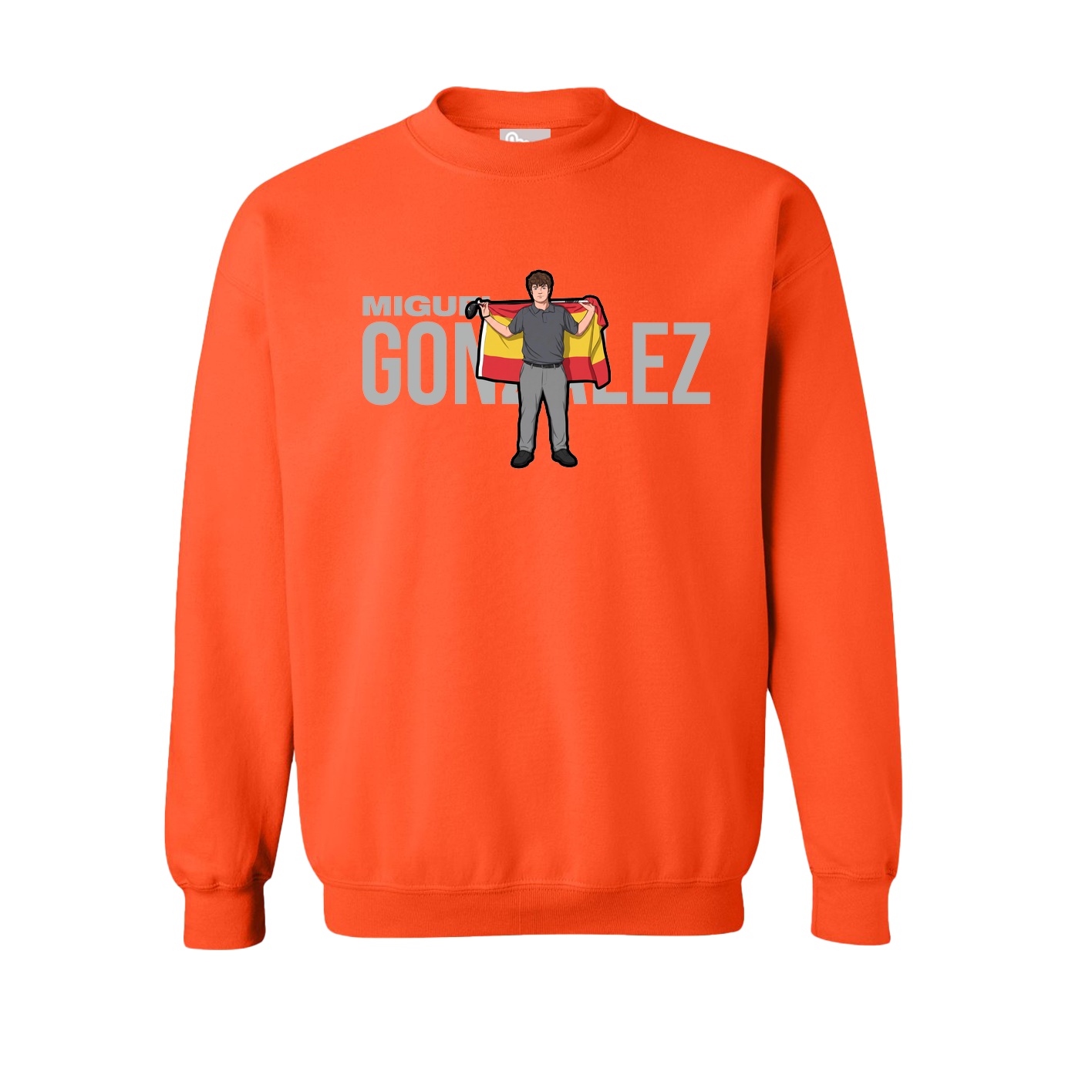 Fleece Crew — Player Name in Orange