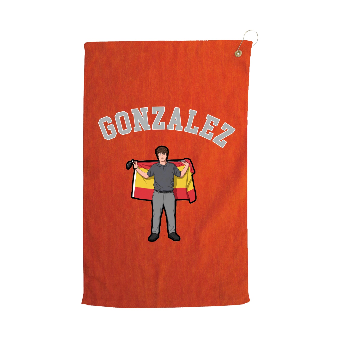 Golf Towel — Shirsey Arch in Orange