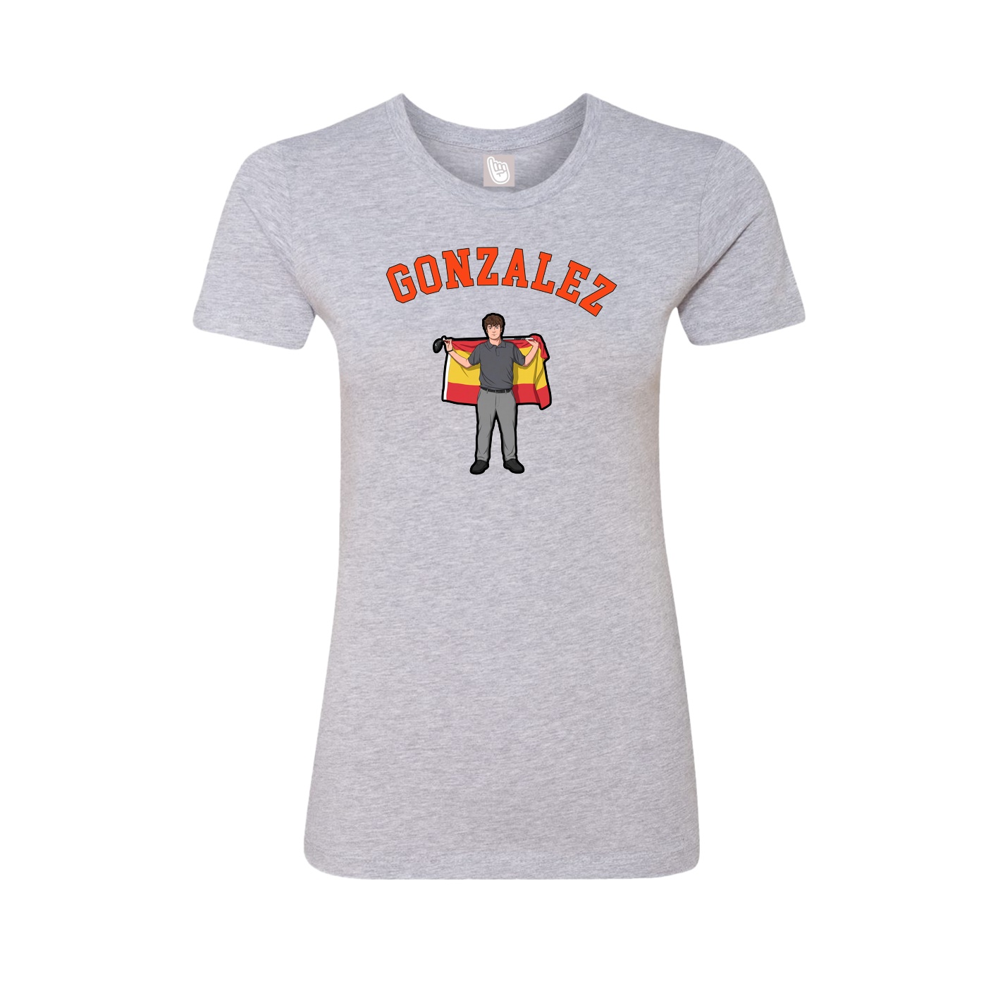 Fitted Women's Tee — Shirsey Arch in Grey