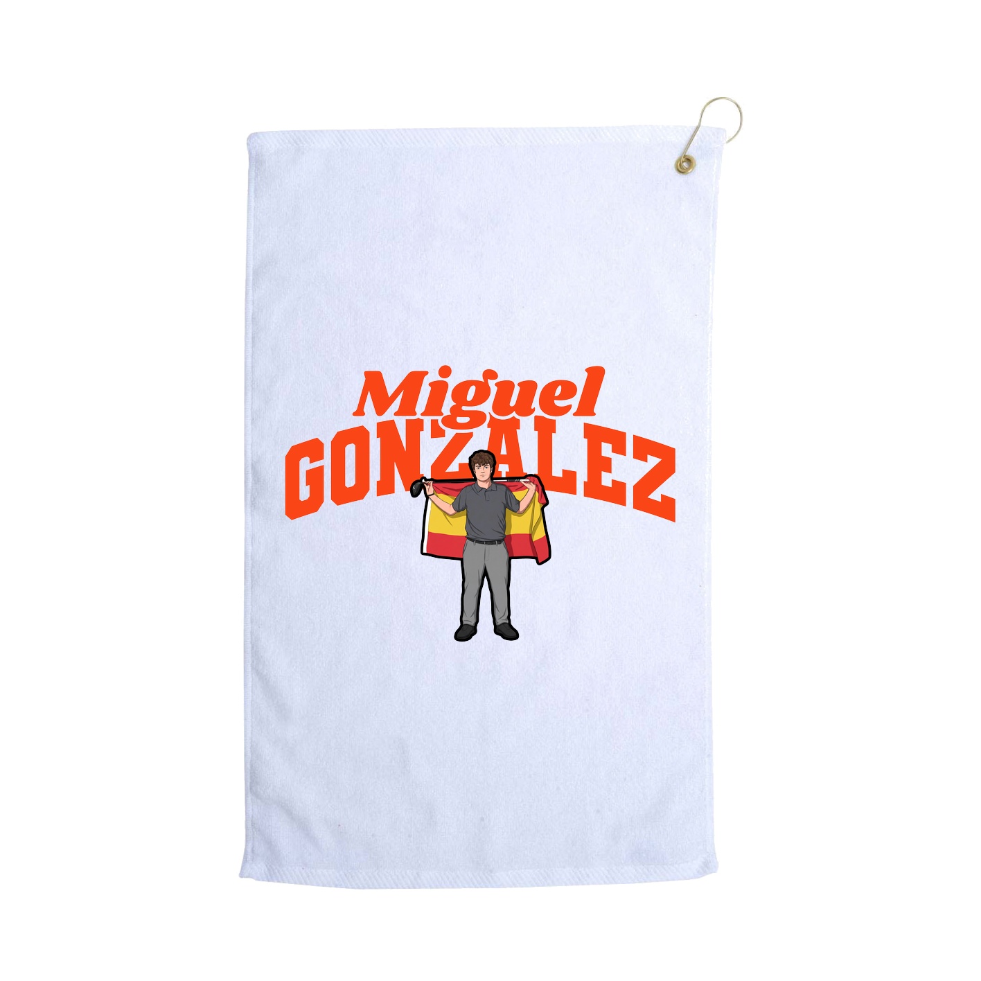 Golf Towel — Signature Arch in White