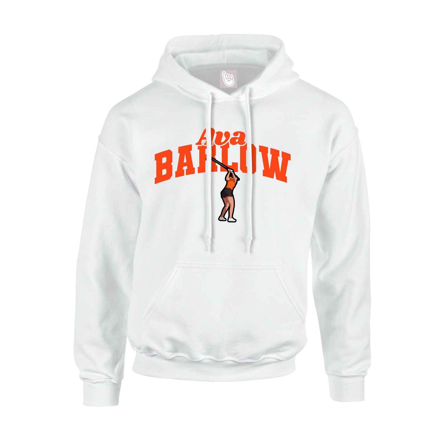 Hoodie — Signature Arch in White