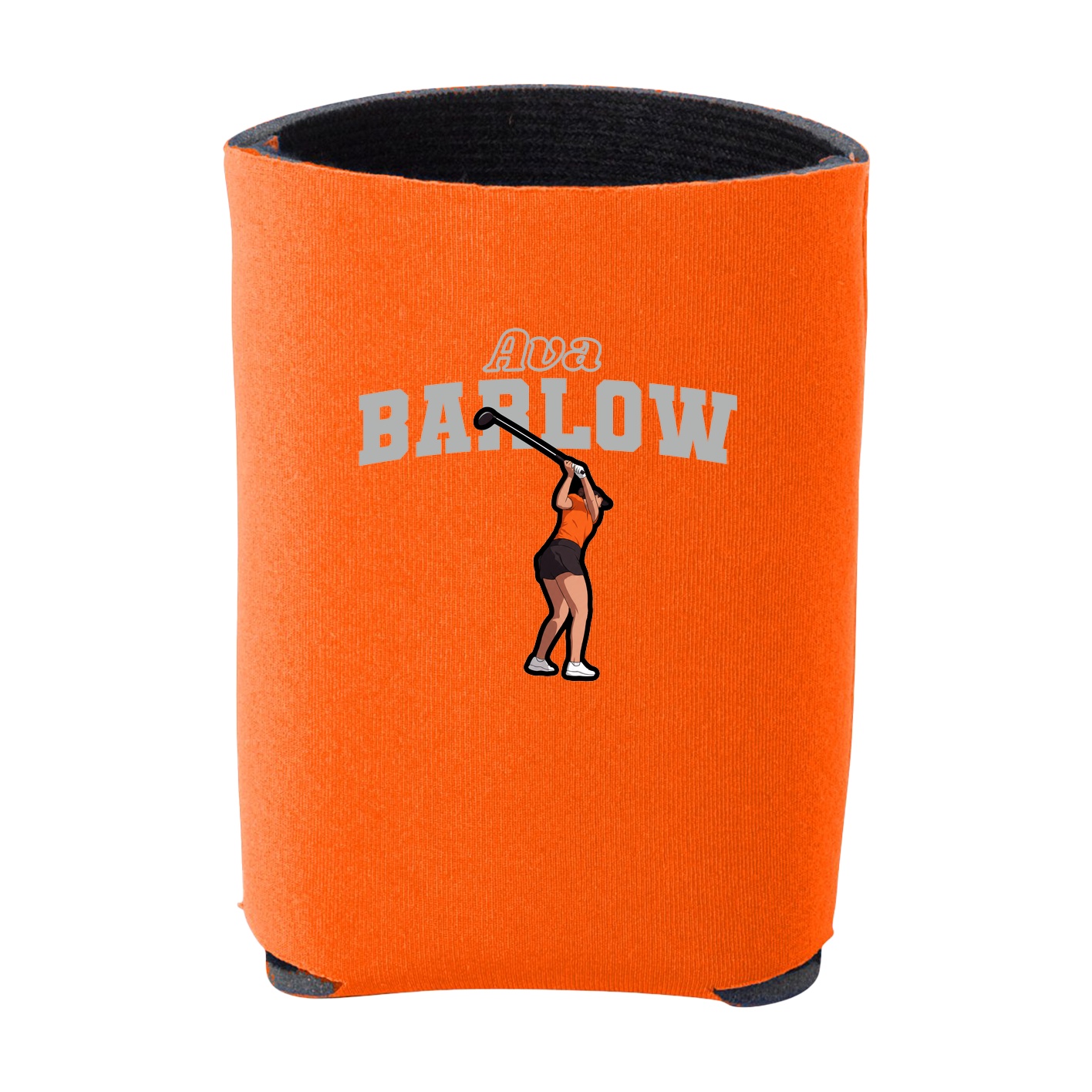 Can Holder — Name Arch in Orange