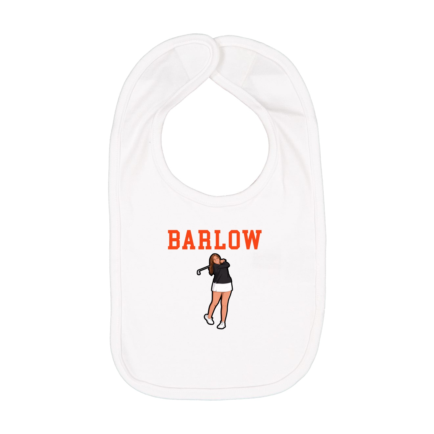 Infant Bib — Shirsey in White