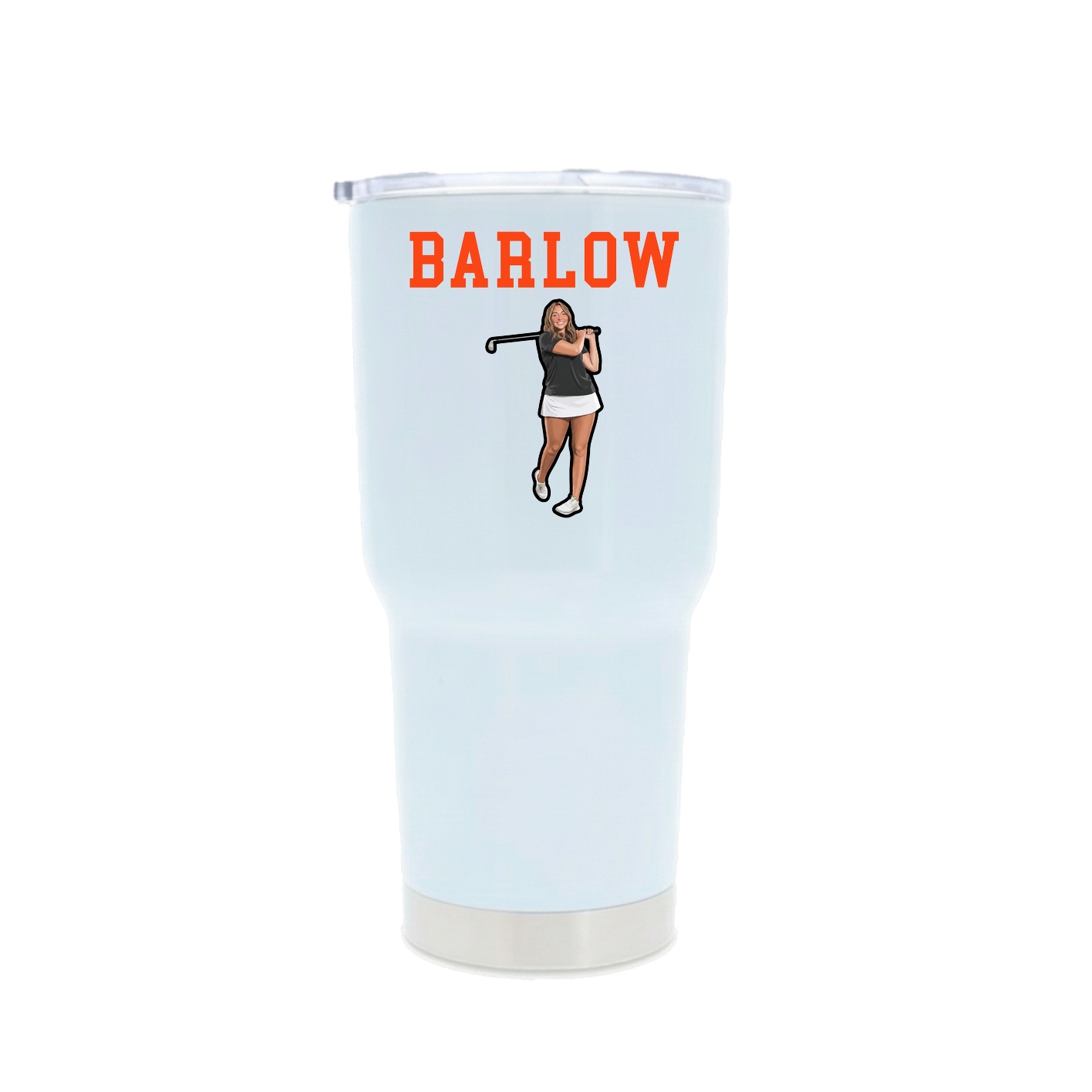 30oz Stainless Steel Tumbler — Shirsey in White