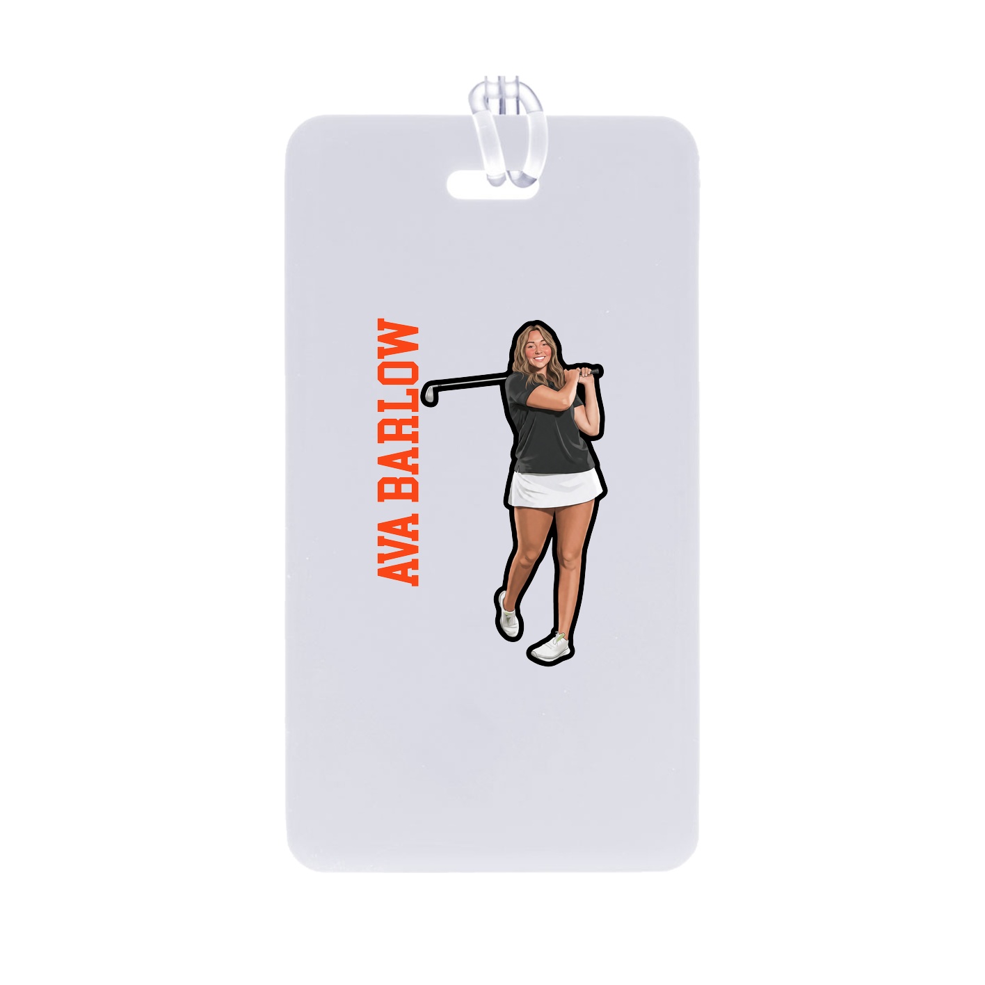 Bag Tag — Name Vertical in Classic