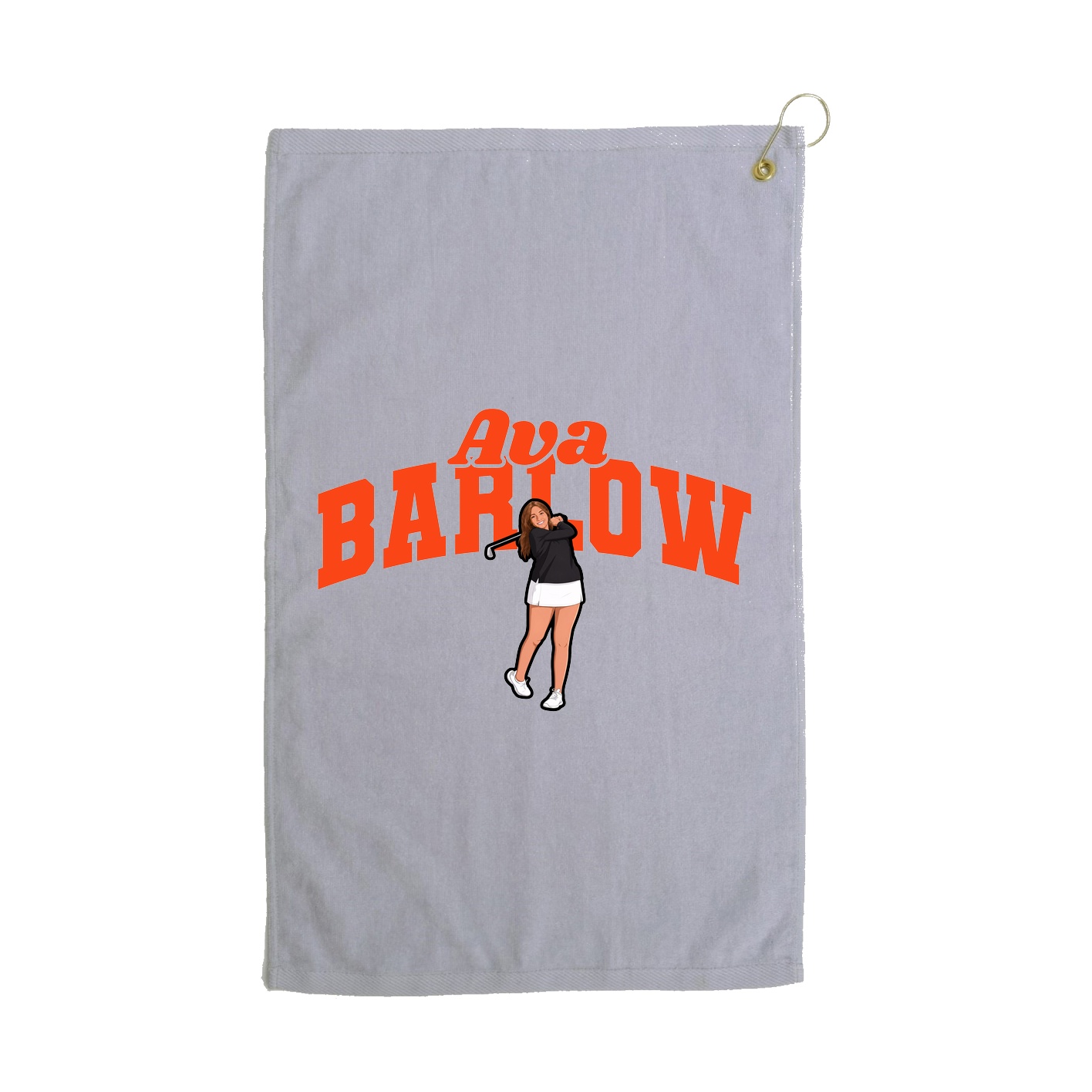 Golf Towel — Signature Arch in Grey