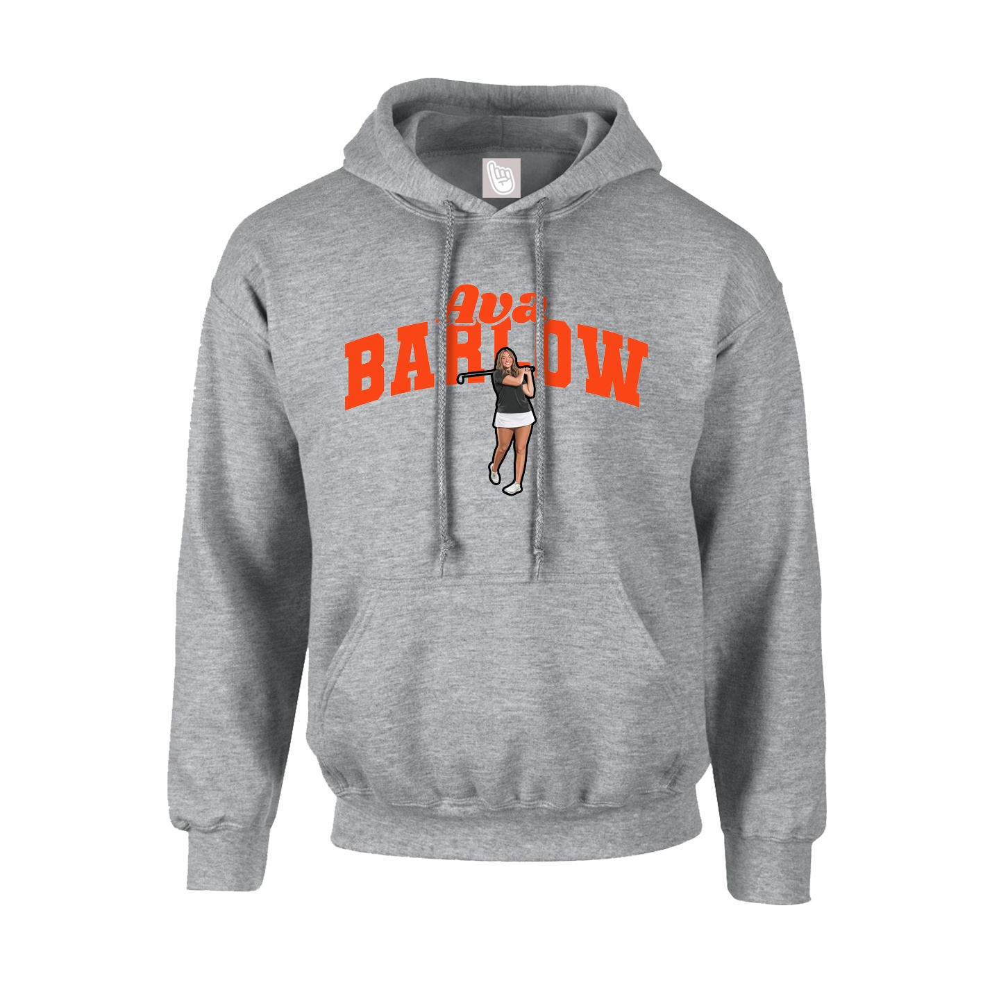 Hoodie — Signature Arch in Grey