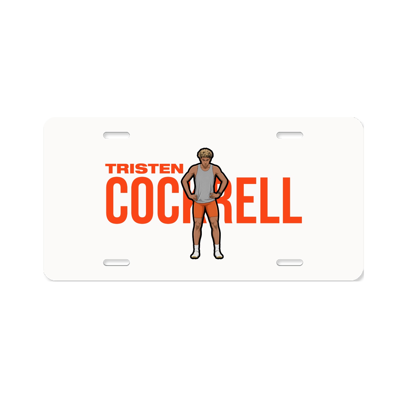 License Plate — Player Name in Classic