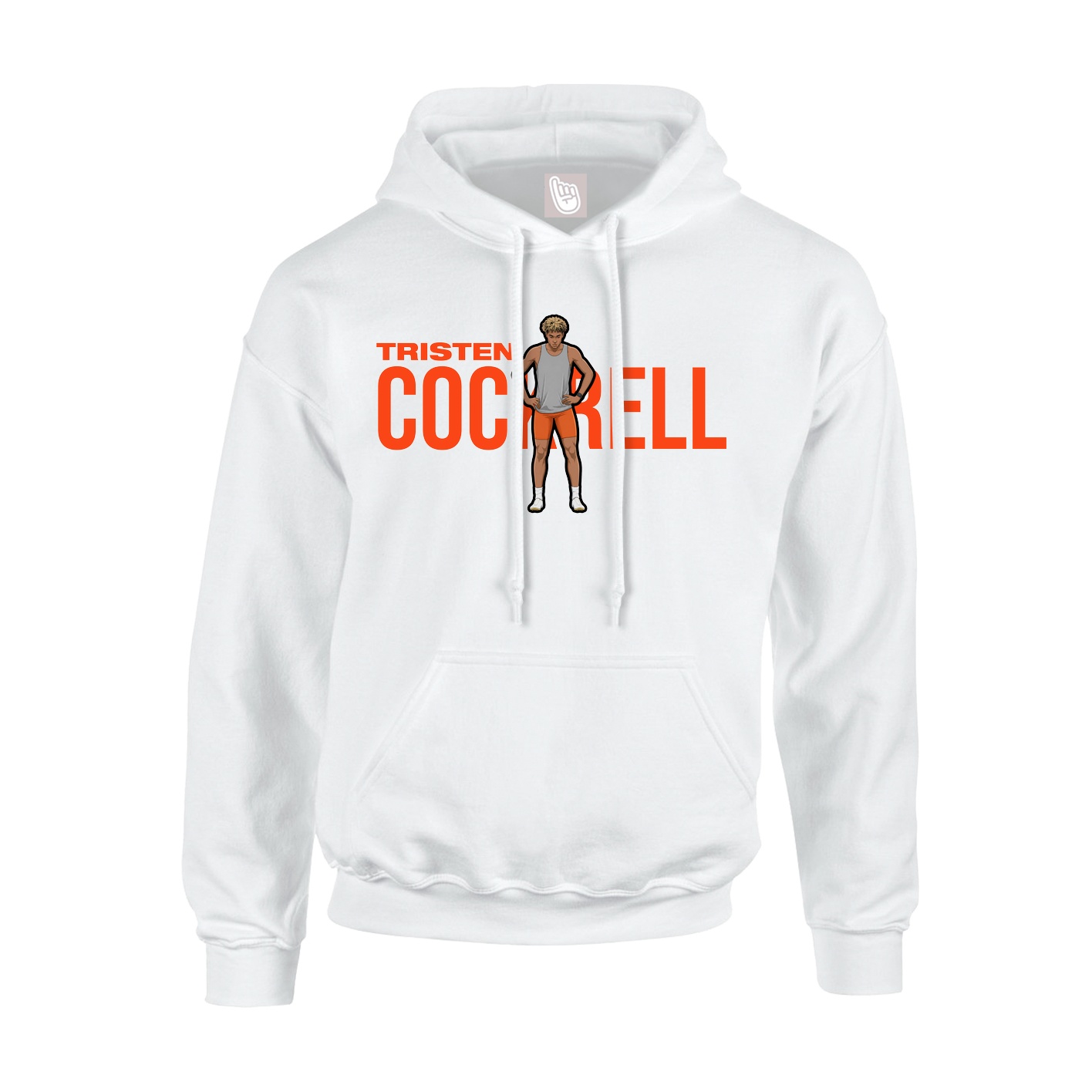 Youth Hoodie — Player Name in White
