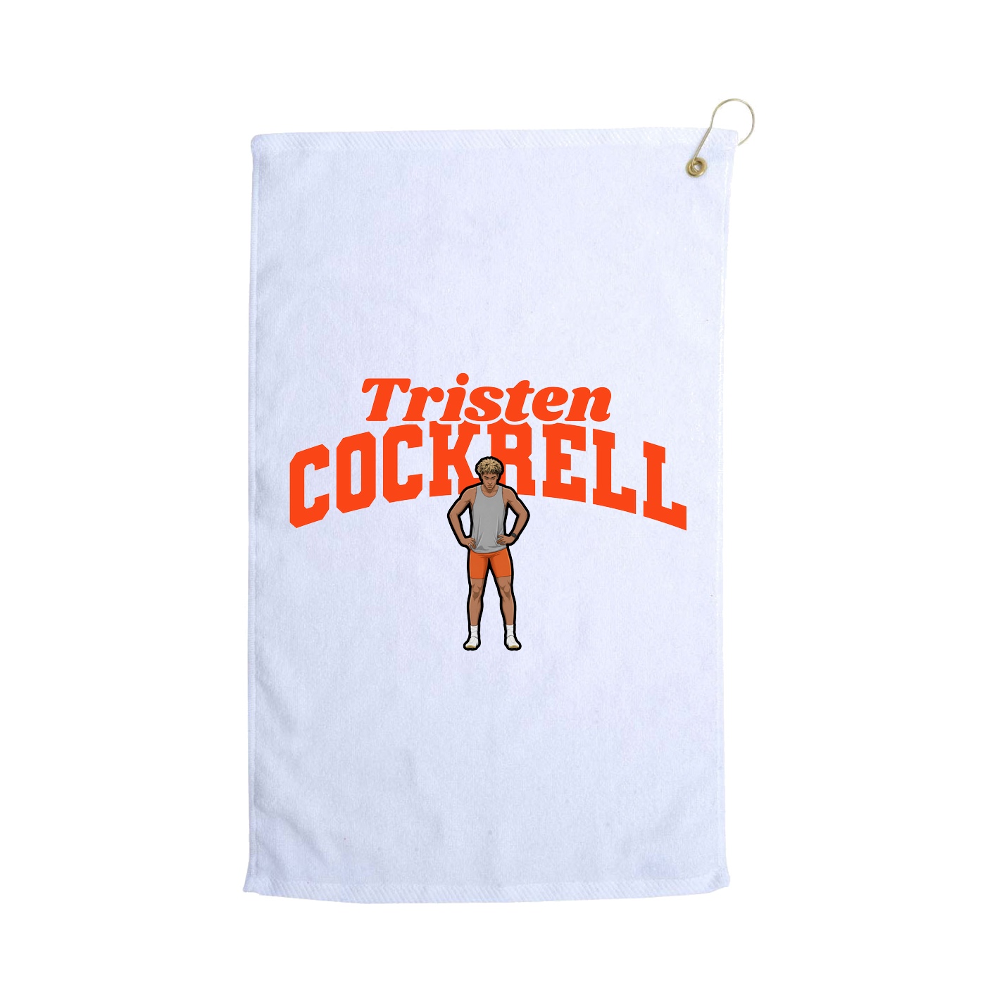 Golf Towel — Signature Arch in White