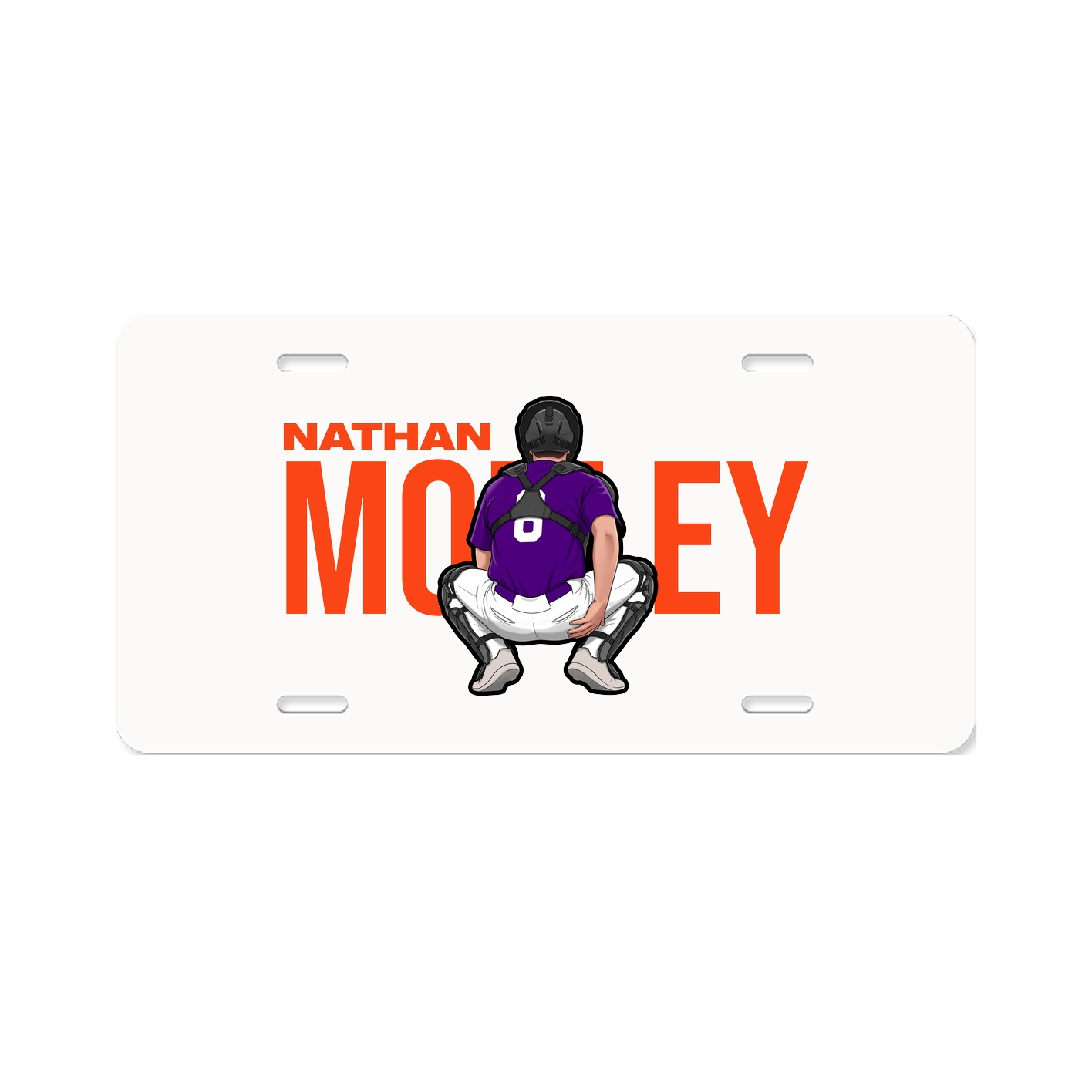 License Plate — Player Name in Classic