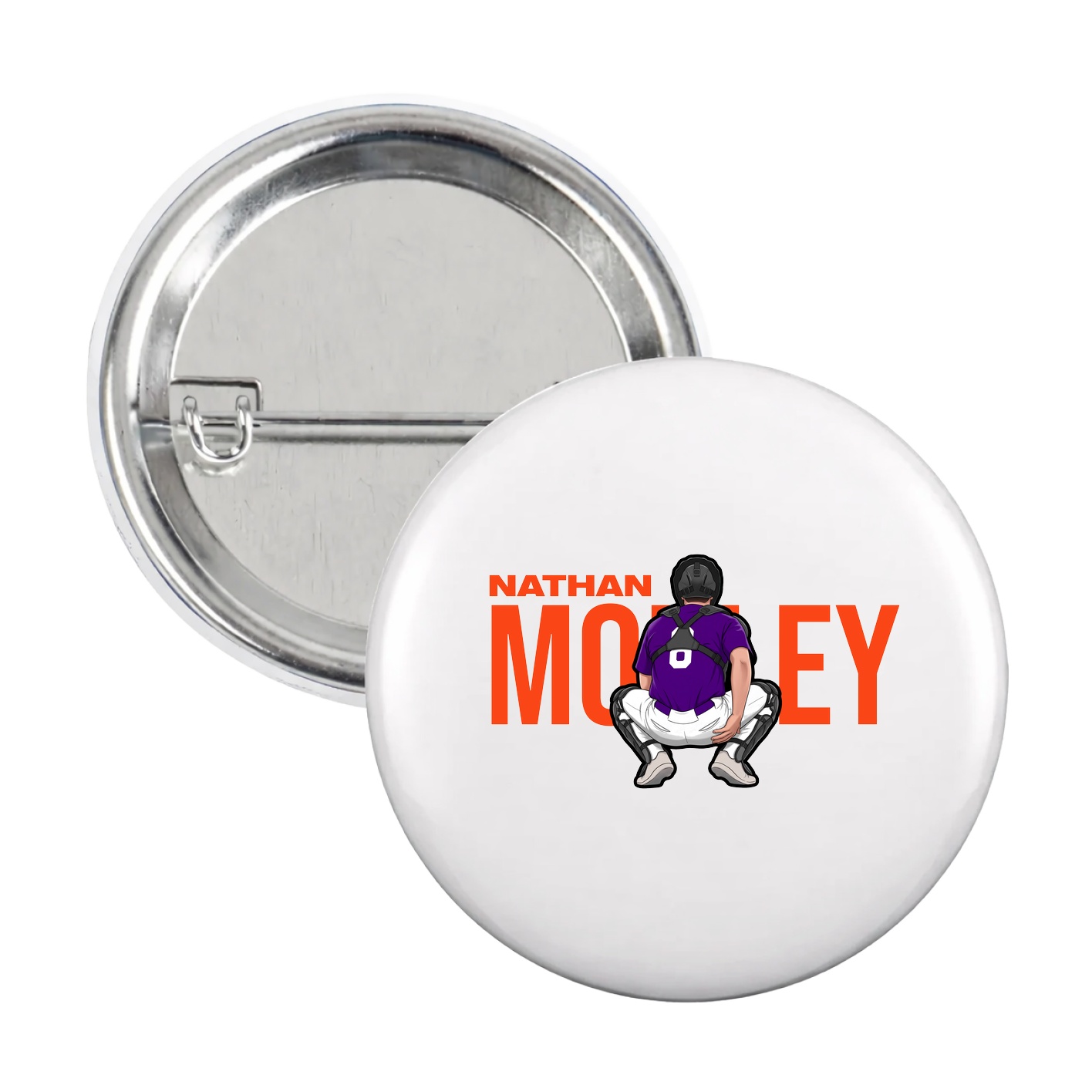 Game Day Button — Player Name in White